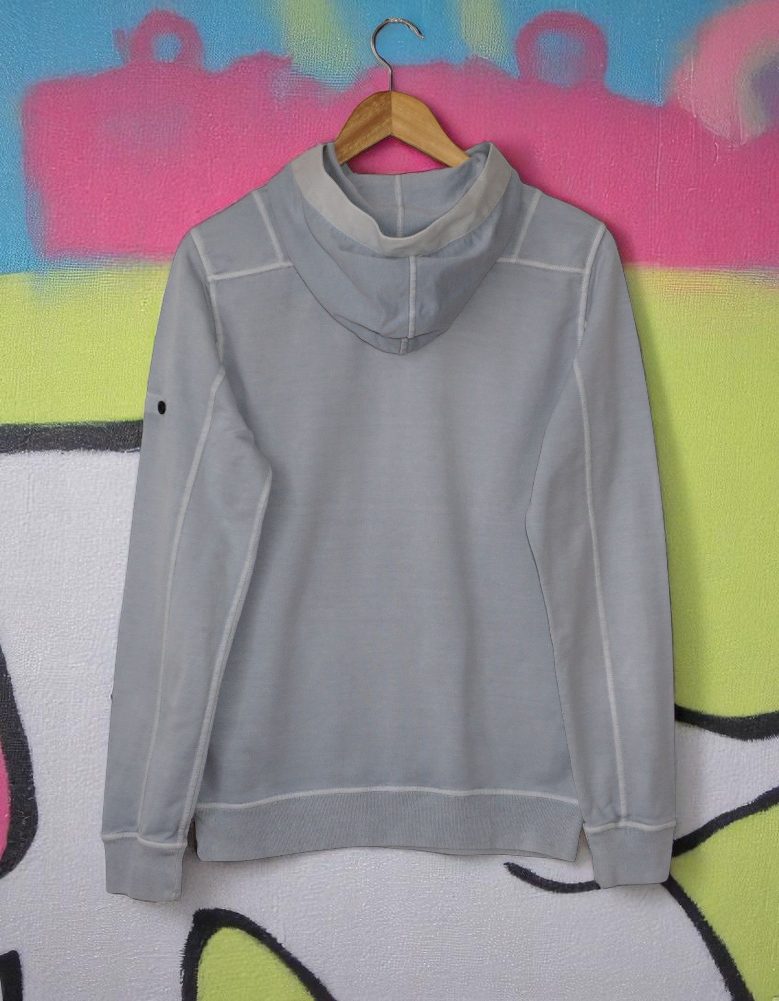 Stone Island Stone Island 2014 Washed Blue Badge Light Sweatshirt Hoodie Size US L / EU 52-54 / 3 - 2 Thumbnail
