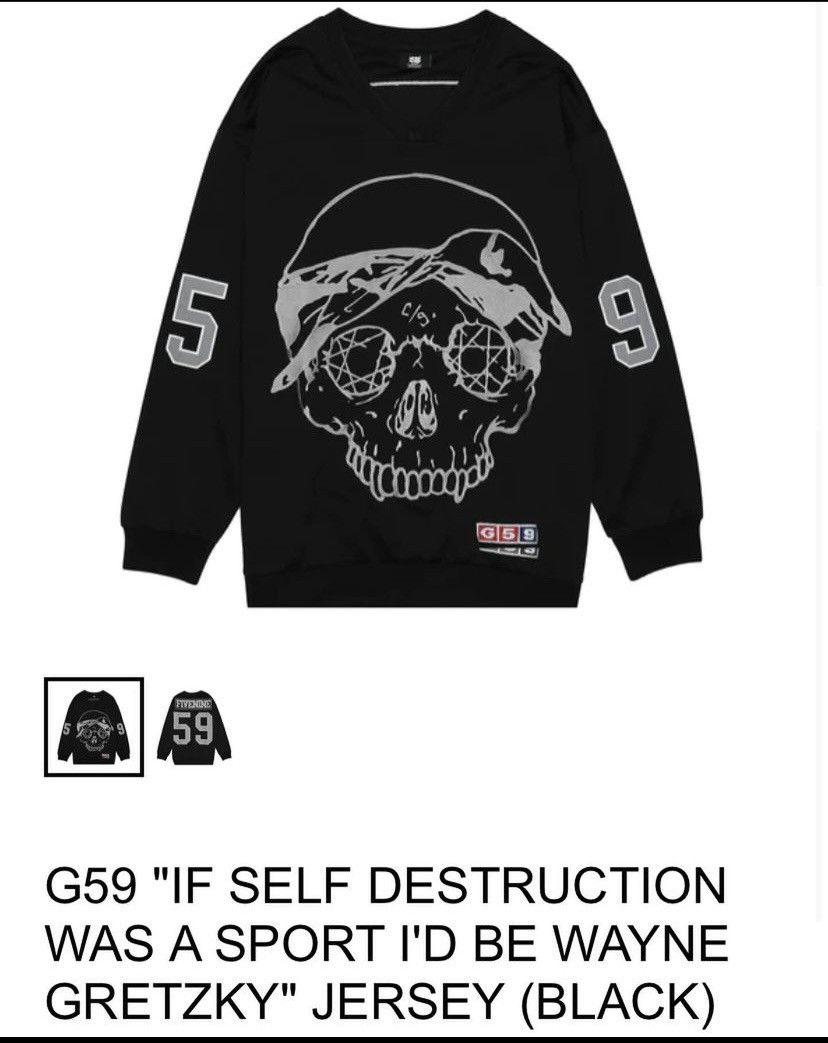 image of G59 Records G59 Jersey in Black, Men's (Size Small)