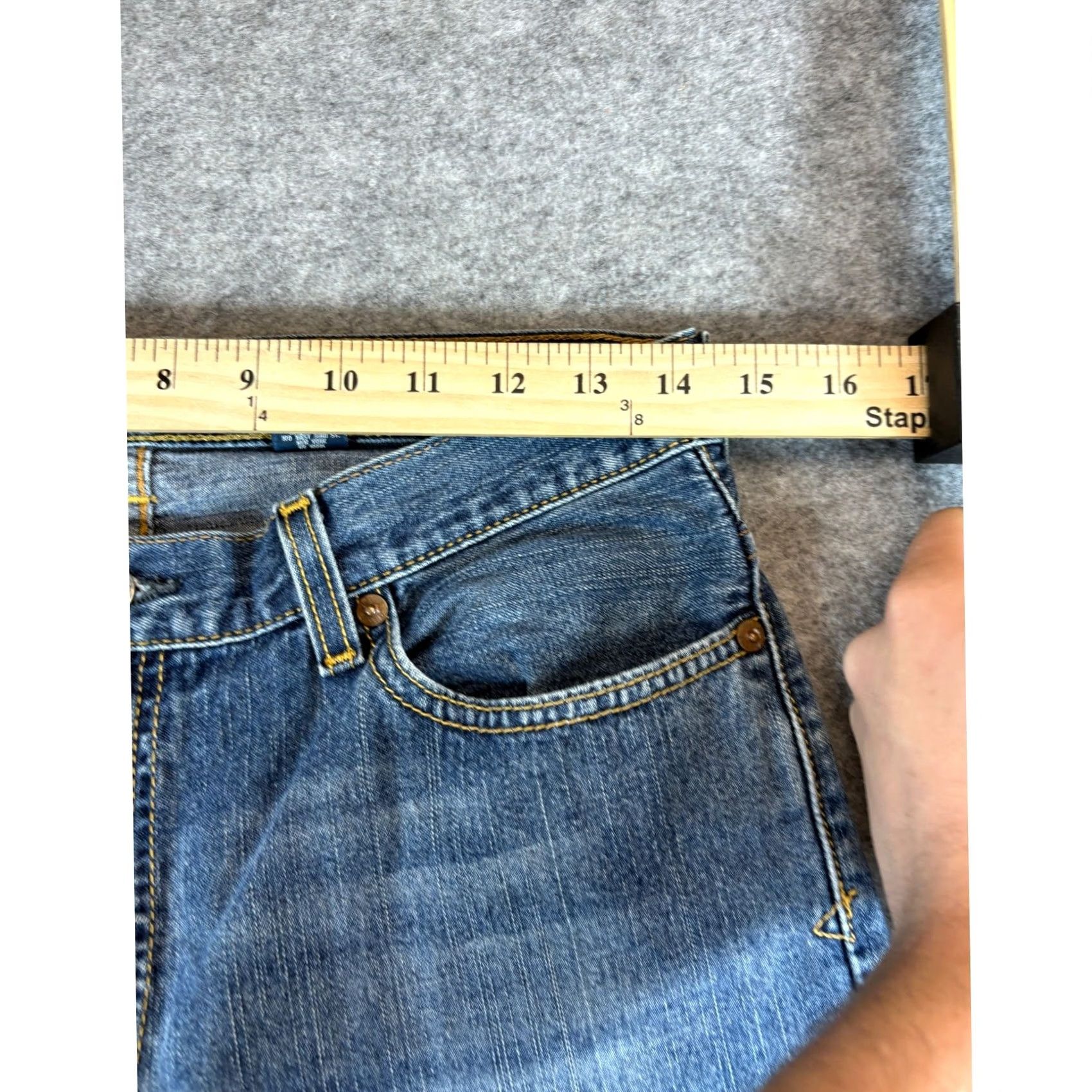 Polo Ralph Lauren VINTAGE Polo Ralph Lauren Jeans Womens 18 Denim Relaxed Straight Blue 5-Pocket 28x30 Size 40" / US 18 - 4 Thumbnail