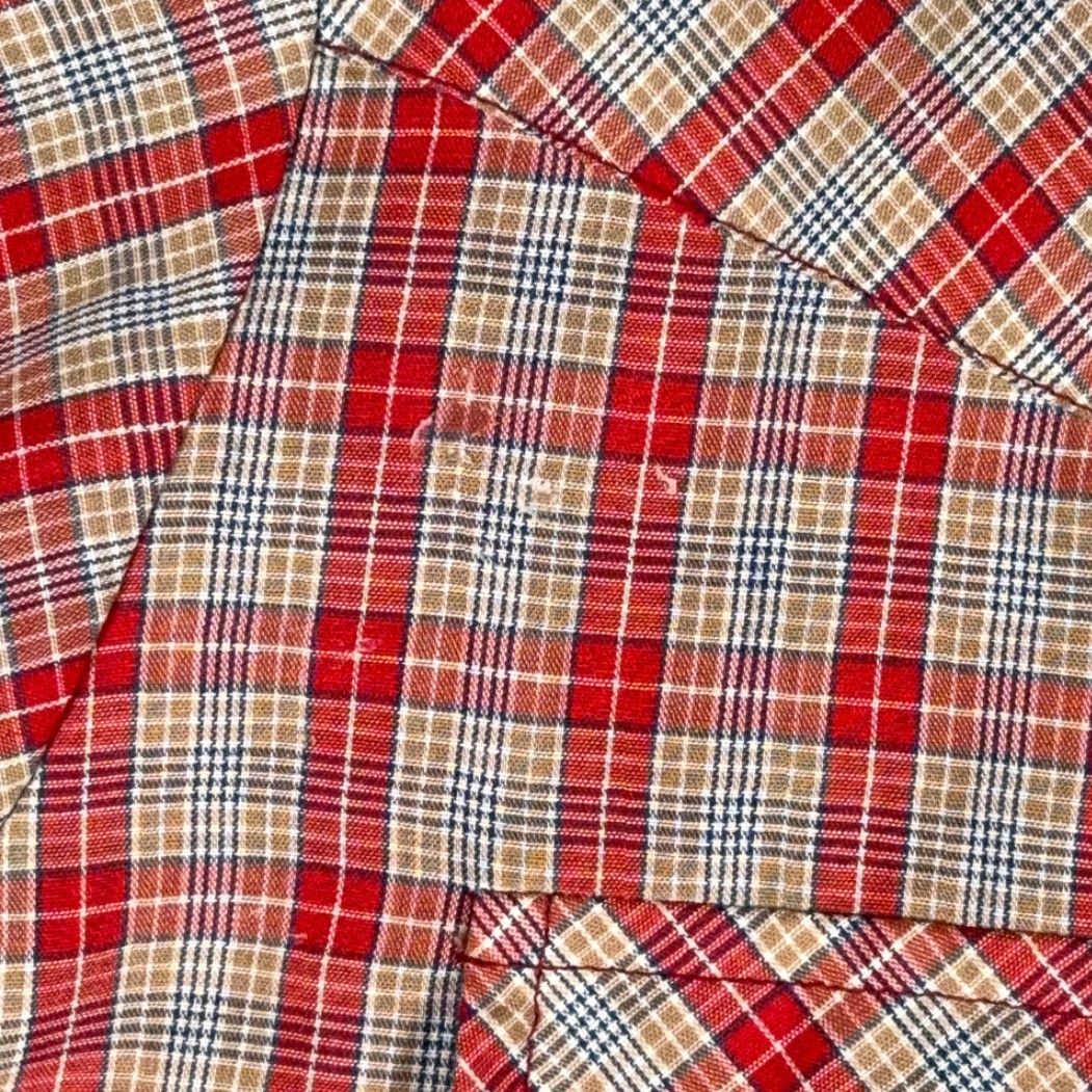 Ariat VINTAGE Lariat Western Shirt Mens M Red Plaid Snap Cowboy Rodeo 80s Shirt Size US M / EU 48-50 / 2 - 6 Thumbnail