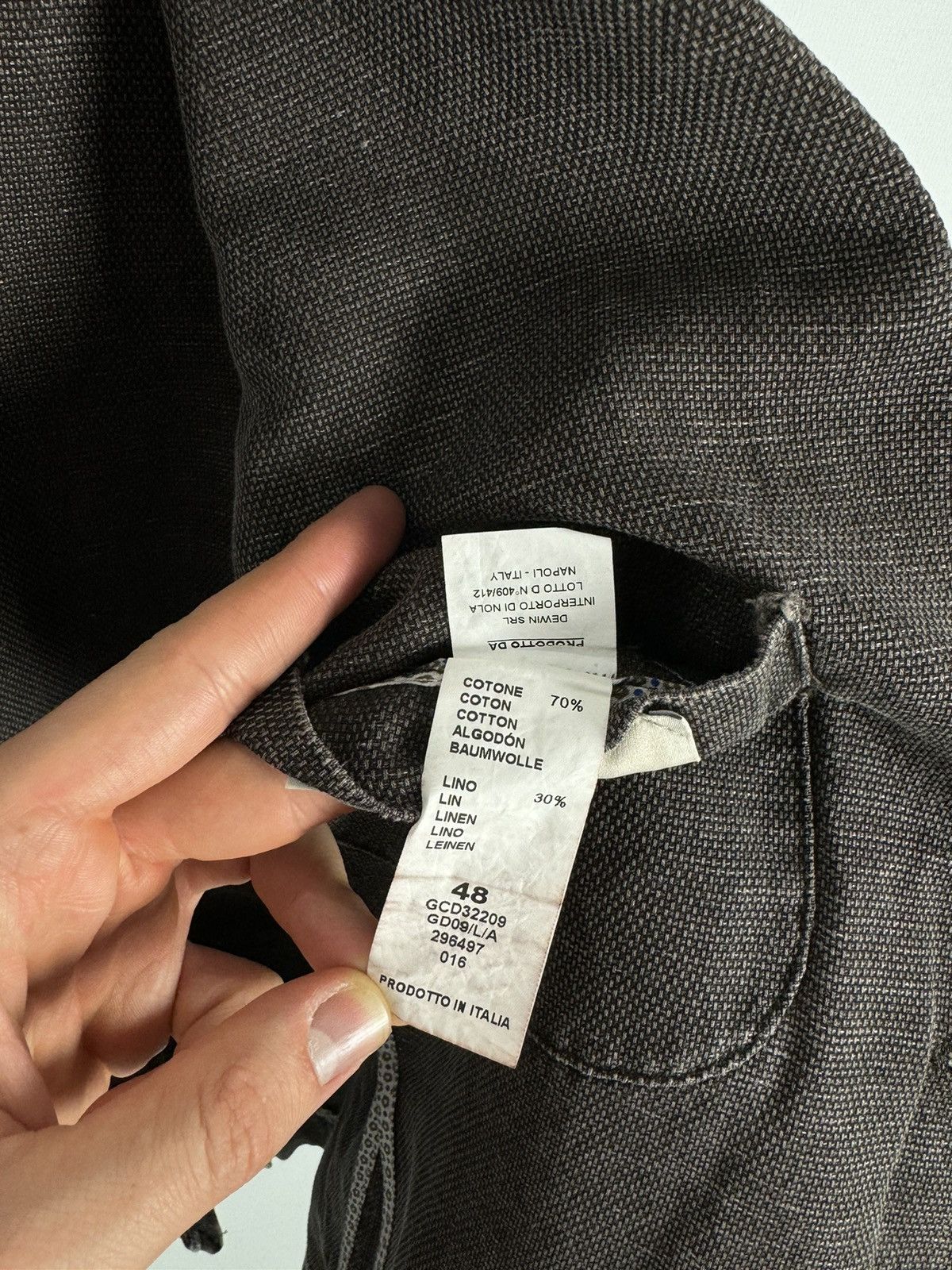 Other Exibit La Sartoria Brown Blazer Jacket Made in Italy Size 48R - 7 Thumbnail