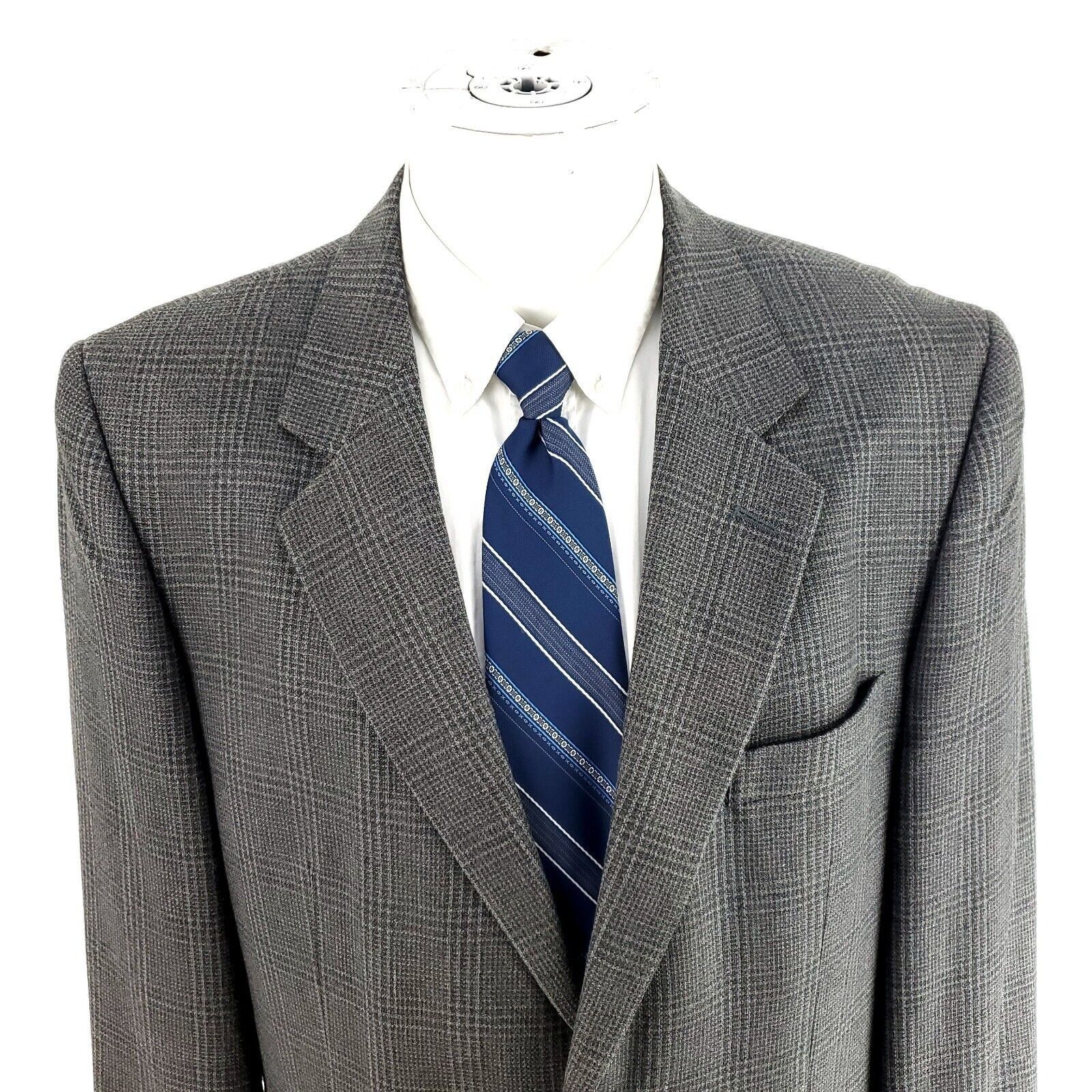 Versini Versini Tweed Wool Silk 2 Button Sport Coat 42R Green Blue C Size 42R - 1 Thumbnail