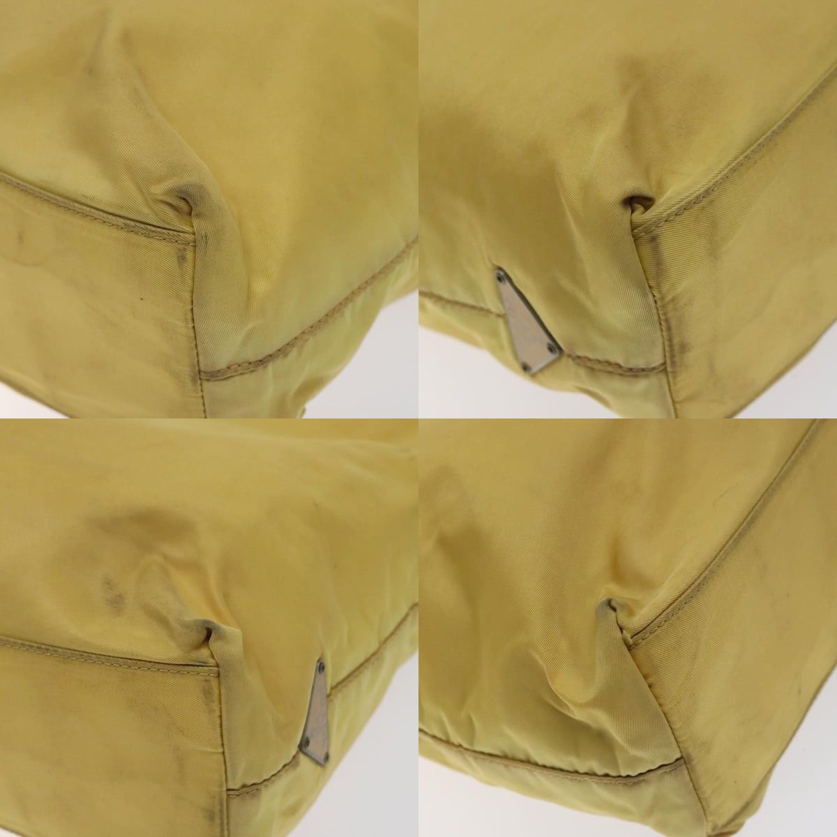 Prada PRADA Hand Bag Nylon Yellow Silver Size ONE SIZE - 10 Thumbnail