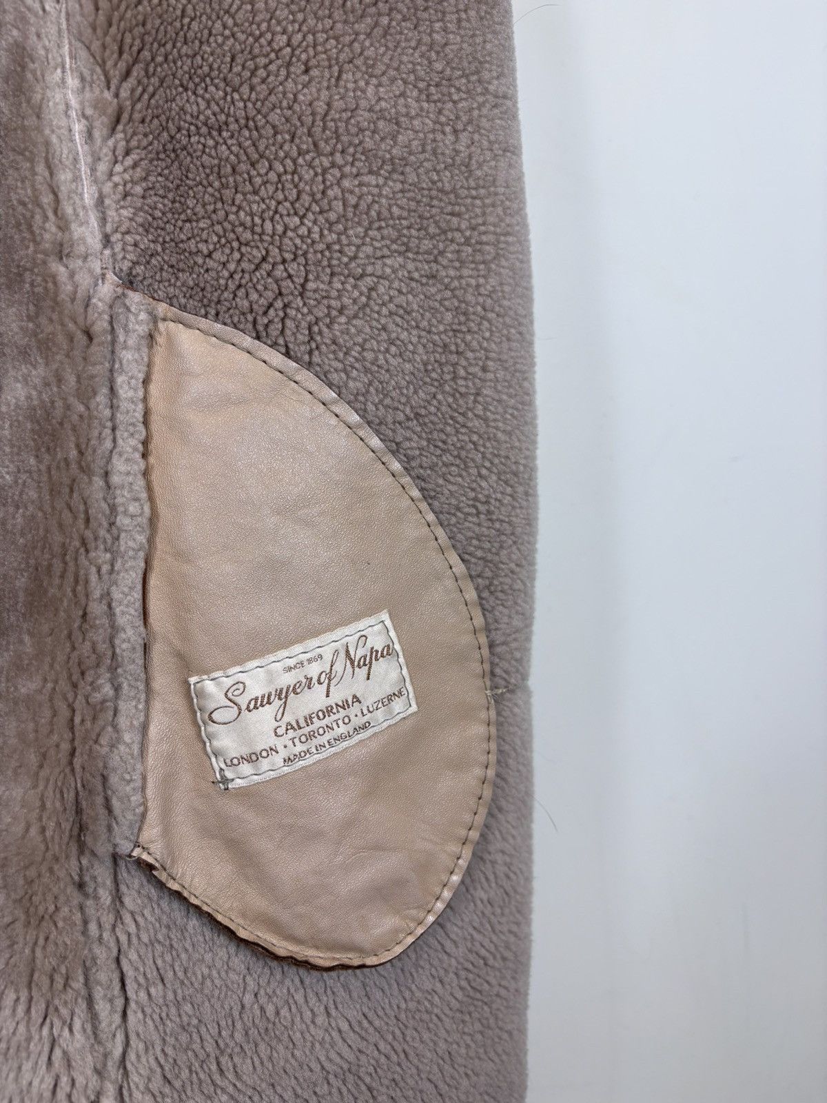 Sawyer of Napa Vintage Sawyer Of Napa Women’s Fur Shearling Sheepskin Coat Size L / US 10 / IT 46 - 14 Thumbnail