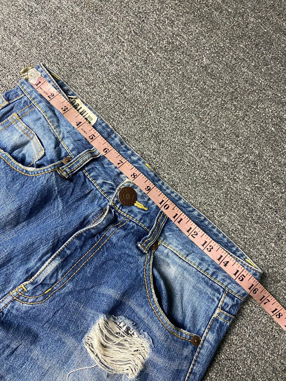 Japanese Brand Co&Lu Brand Distressed Denim Ripped Jeans (158) Size US 32 / EU 48 - 8 Thumbnail