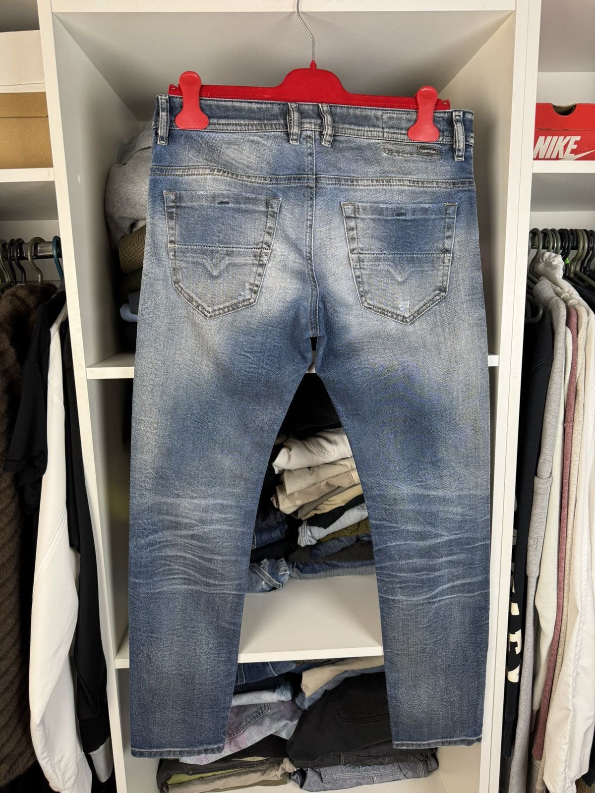 Diesel Diesel Thommer Slim-Skinny Distressed Denim Jeans Size US 31 - 15 Thumbnail