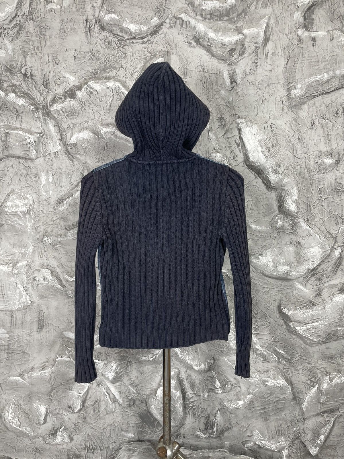 14th Addiction × Japanese Brand × Vintage 2000s Y2K Punk Distressed Fade Zip Hoodie Diesel Style Size US S / EU 44-46 / 1 - 3 Thumbnail