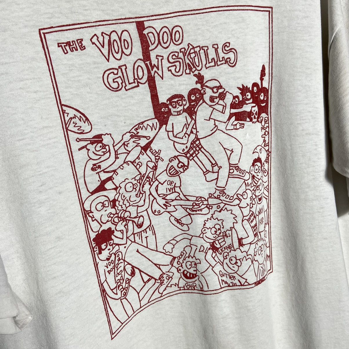 Band Tees Vintage 90s Voodoo Glow Skulls Tour Punk Band Tee Distressed Size US XL / EU 56 / 4 - 3 Thumbnail