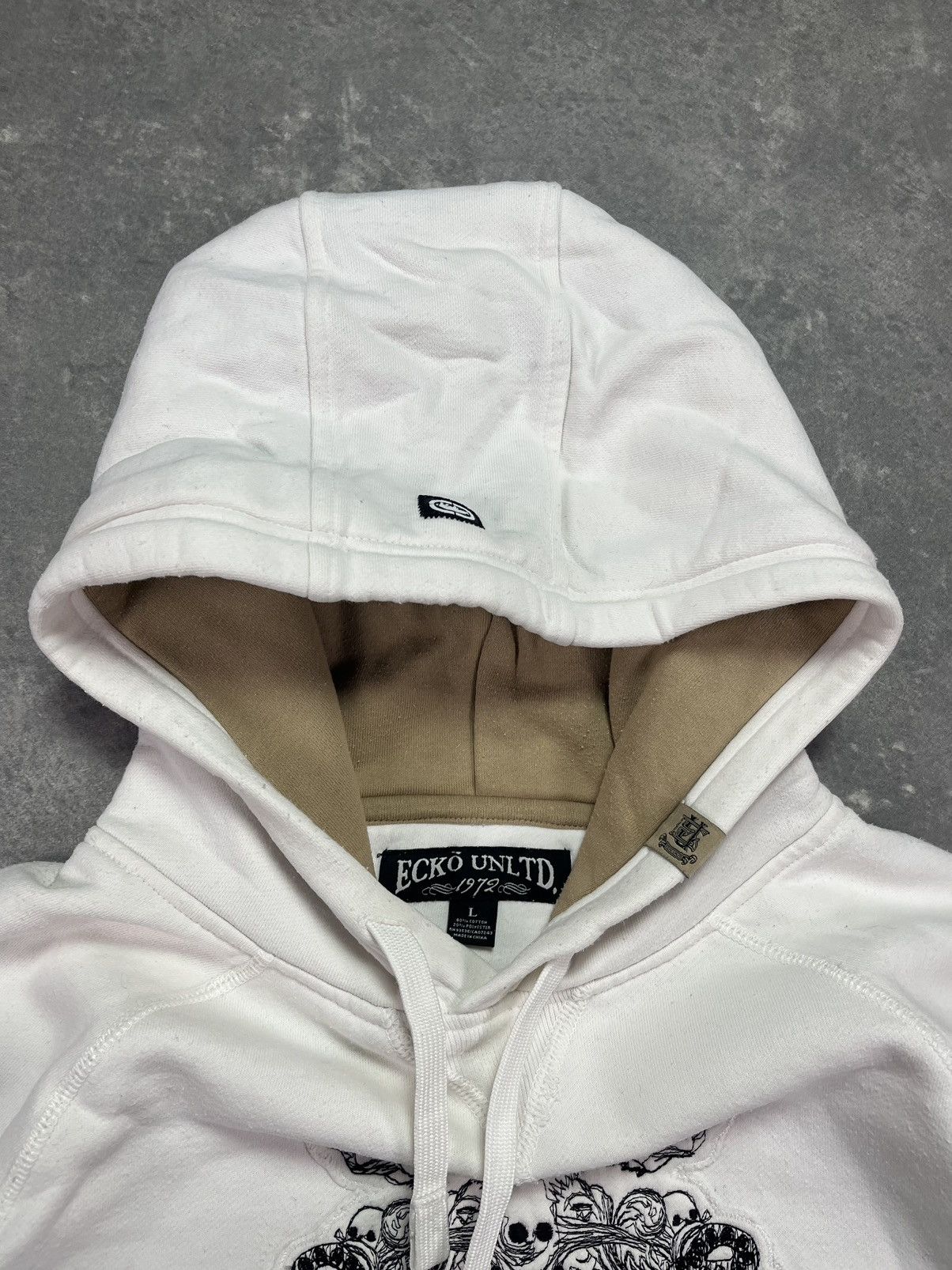 Ecko Unltd. Ecko Unltd. Big Logo Printed AOP Baggy Hoodie L XL Size US L / EU 52-54 / 3 - 6 Thumbnail
