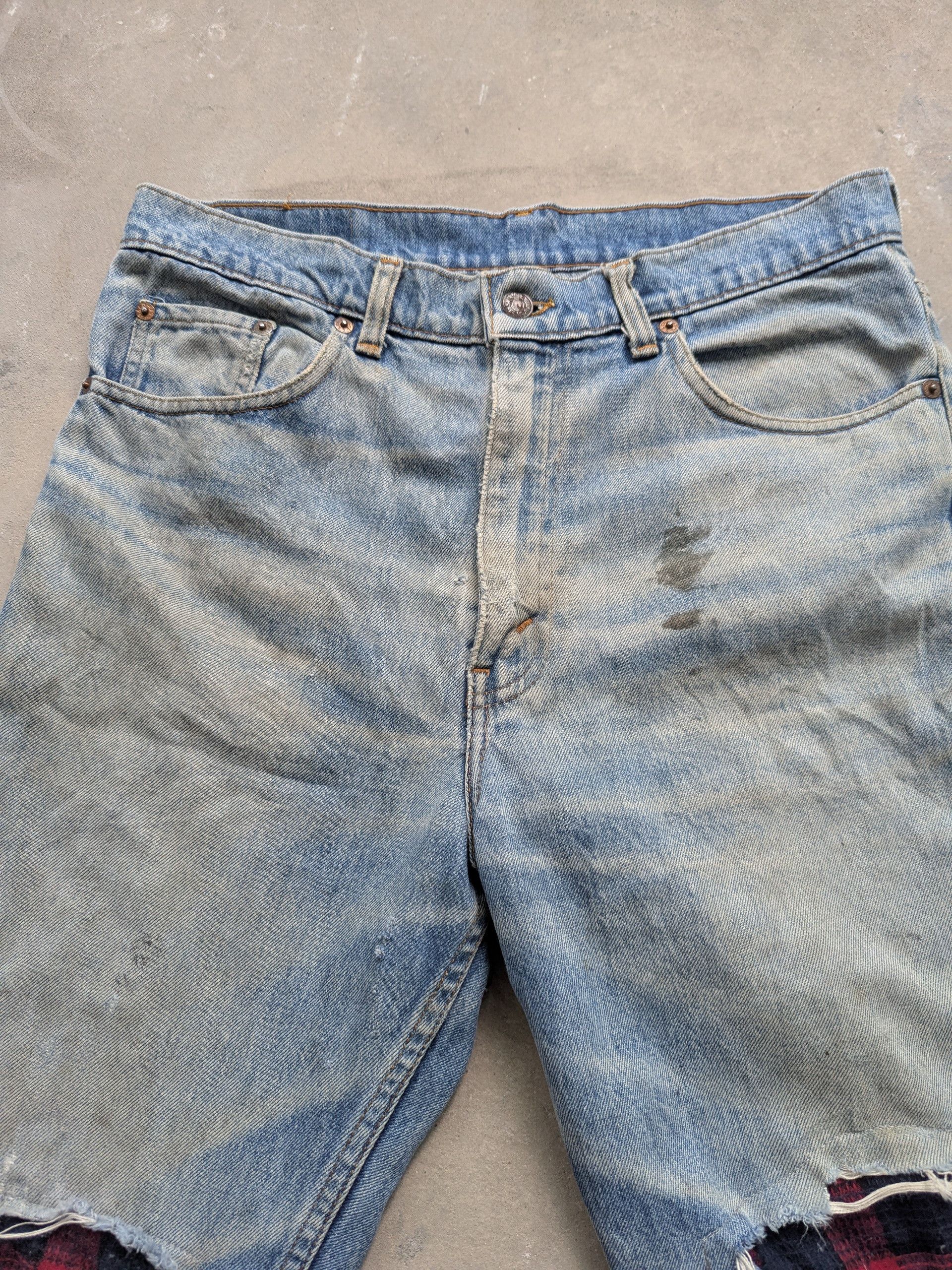Levi's × Vintage Vintage Levis Denim Distressed Custom Patchwork Punk Style Size US 32 / EU 48 - 6 Thumbnail