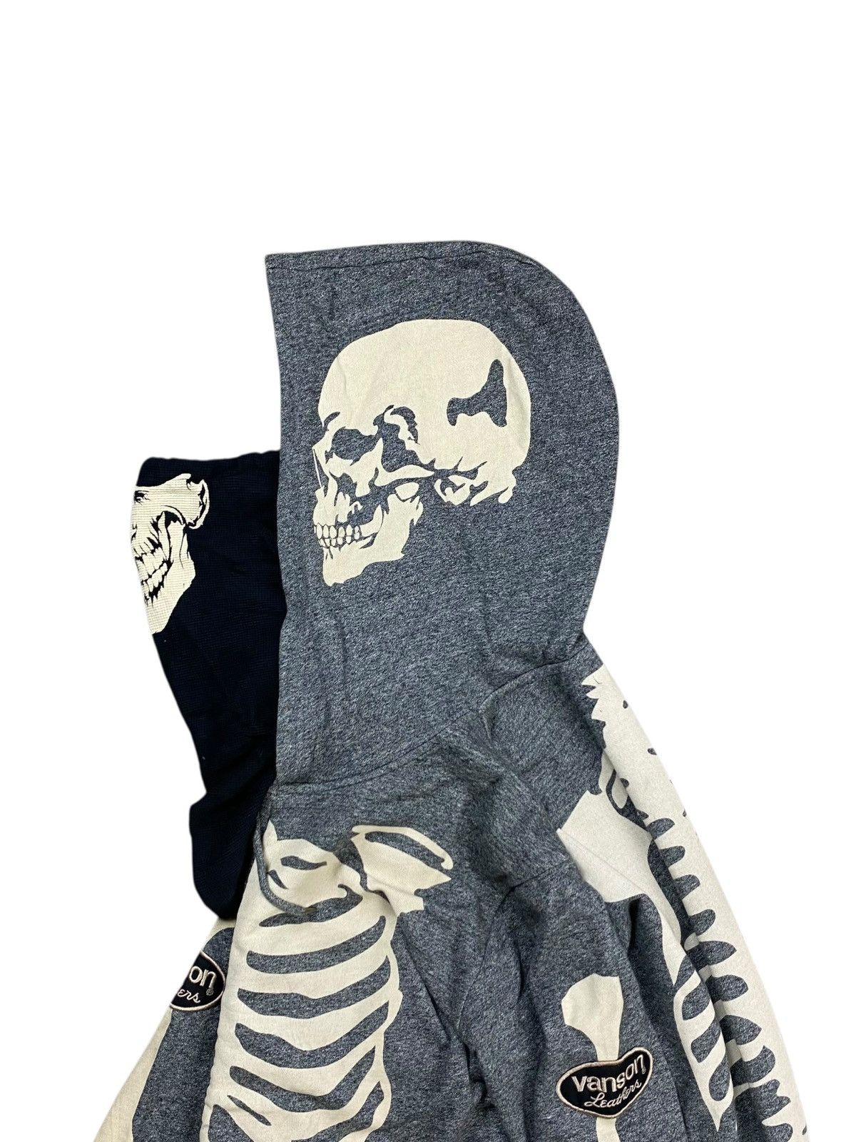 Vanson Leathers 2000s Vanson - Archive Masked Skeleton Zip Hoodie Size US XL / EU 56 / 4 - 13 Thumbnail