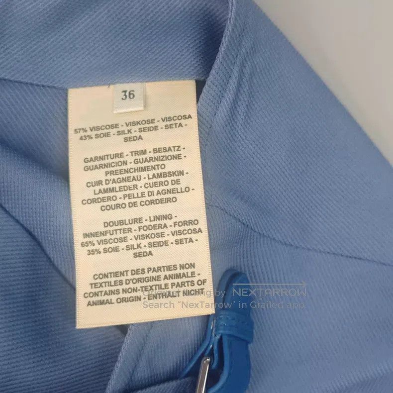 Hermes Hermes Half Mulberry Silk Leather Buckle Skirt Size 24" / US 00 / IT 34 - 6 Thumbnail