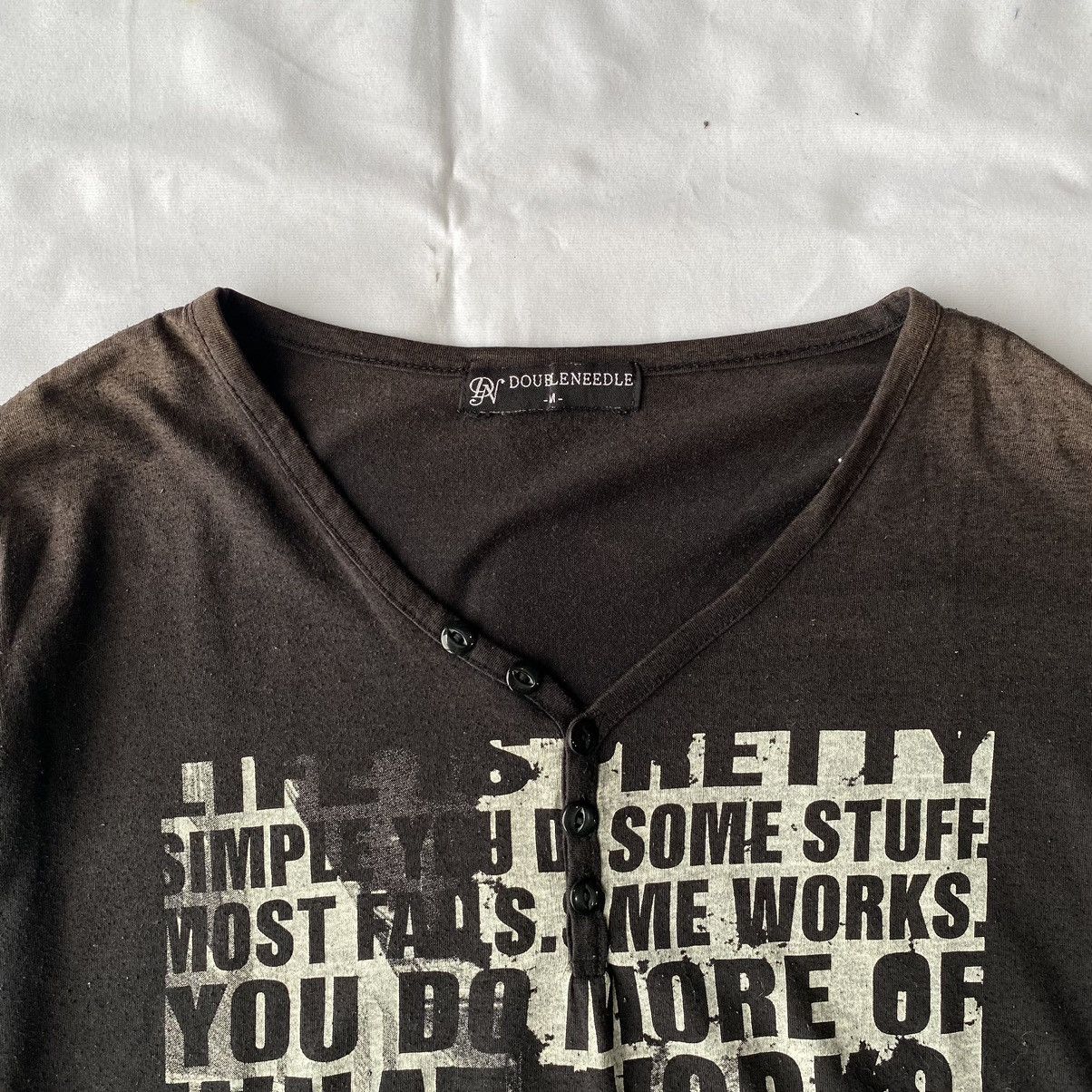 If Six Was Nine × Japanese Brand × Le Grande Bleu (L.G.B.) Japanese Poem Faded by Double Needle Long Sleeve Size US M / EU 48-50 / 2 - 3 Thumbnail
