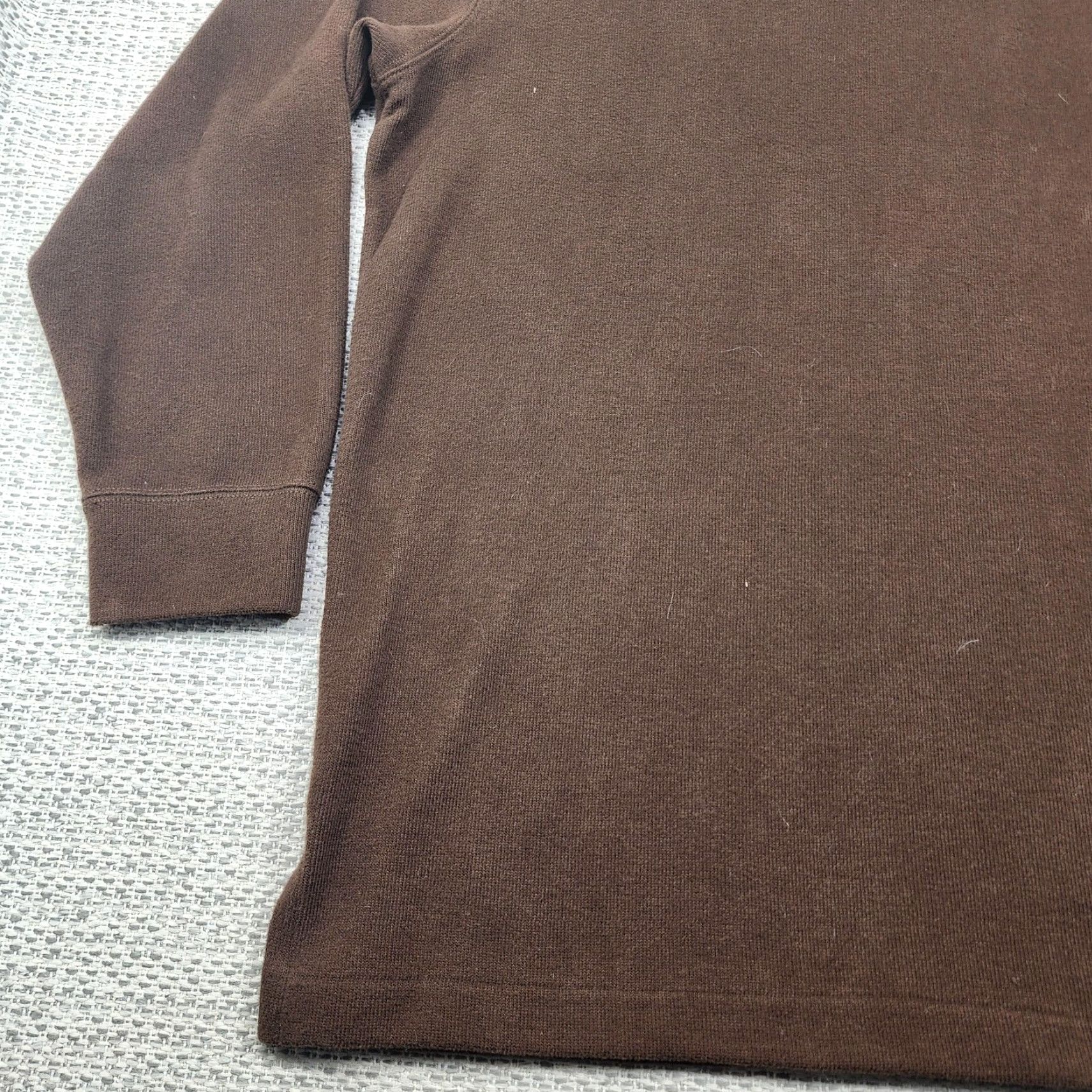 Polo Ralph Lauren Polo Ralph Lauren Sweater Mens 2XB Brown Long Sleeve Quarter Zip Pullover Cotton Knit Embroidered Logo Zipper Big & Tall Size US XXL / EU 58 / 5 - 3 Thumbnail