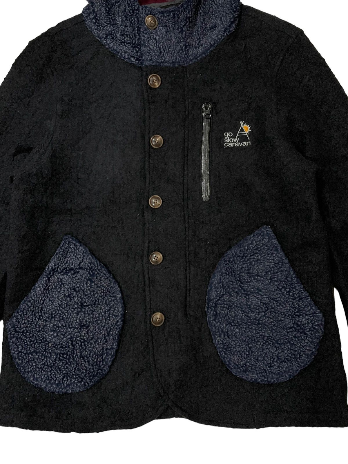 go slow caravan Go Slow Caravan Faux Fleece Zip-up Hoodie Jacket Size US M / EU 48-50 / 2 - 3 Thumbnail