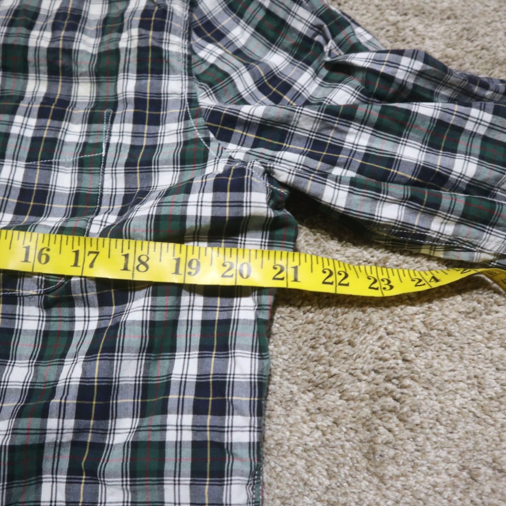 American Eagle Outfitters American Eagle Shirt Blue Green Check Plaid Pocket Button-Up Adult M Medium Men's Shirt Plaid 100% Cotton Casual Vintage No Logo 90s Theme? Size US M / EU 48-50 / 2 - 5 Thumbnail