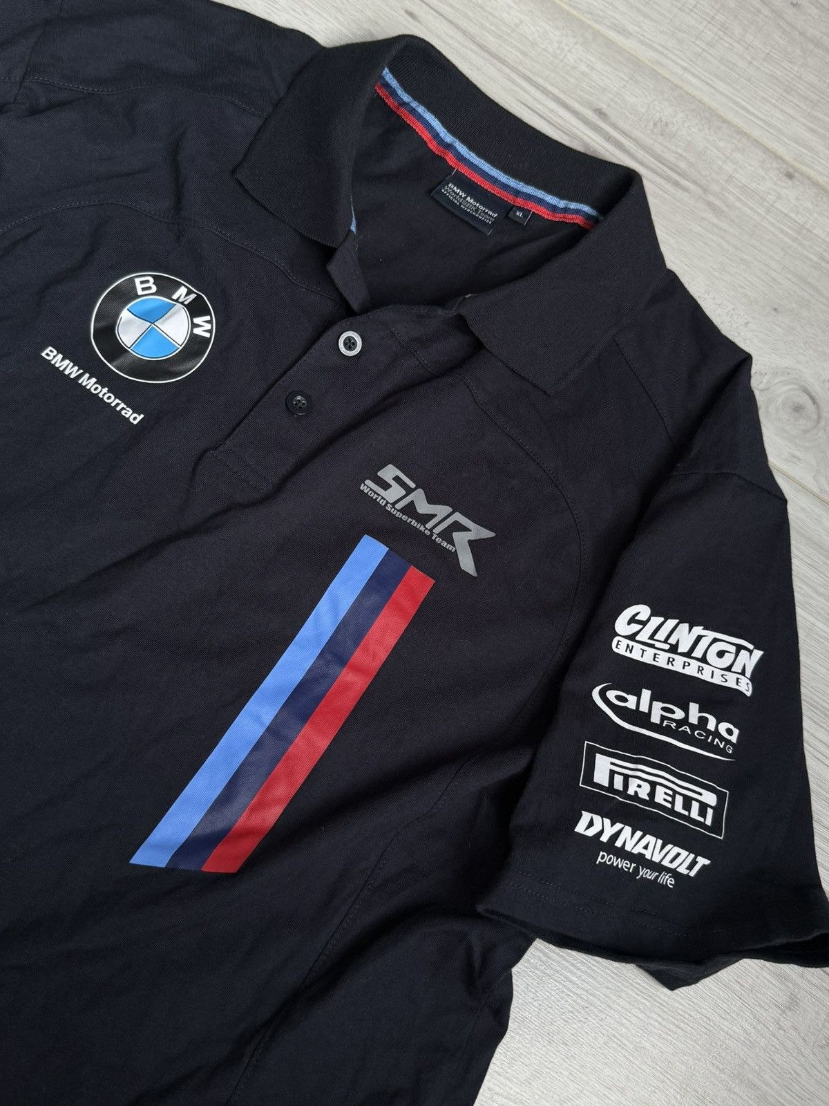 BMW BMW Motorrad Motorsport Team Polo Shirt Black Racing Sponsor Size US XL / EU 56 / 4 - 2 Thumbnail