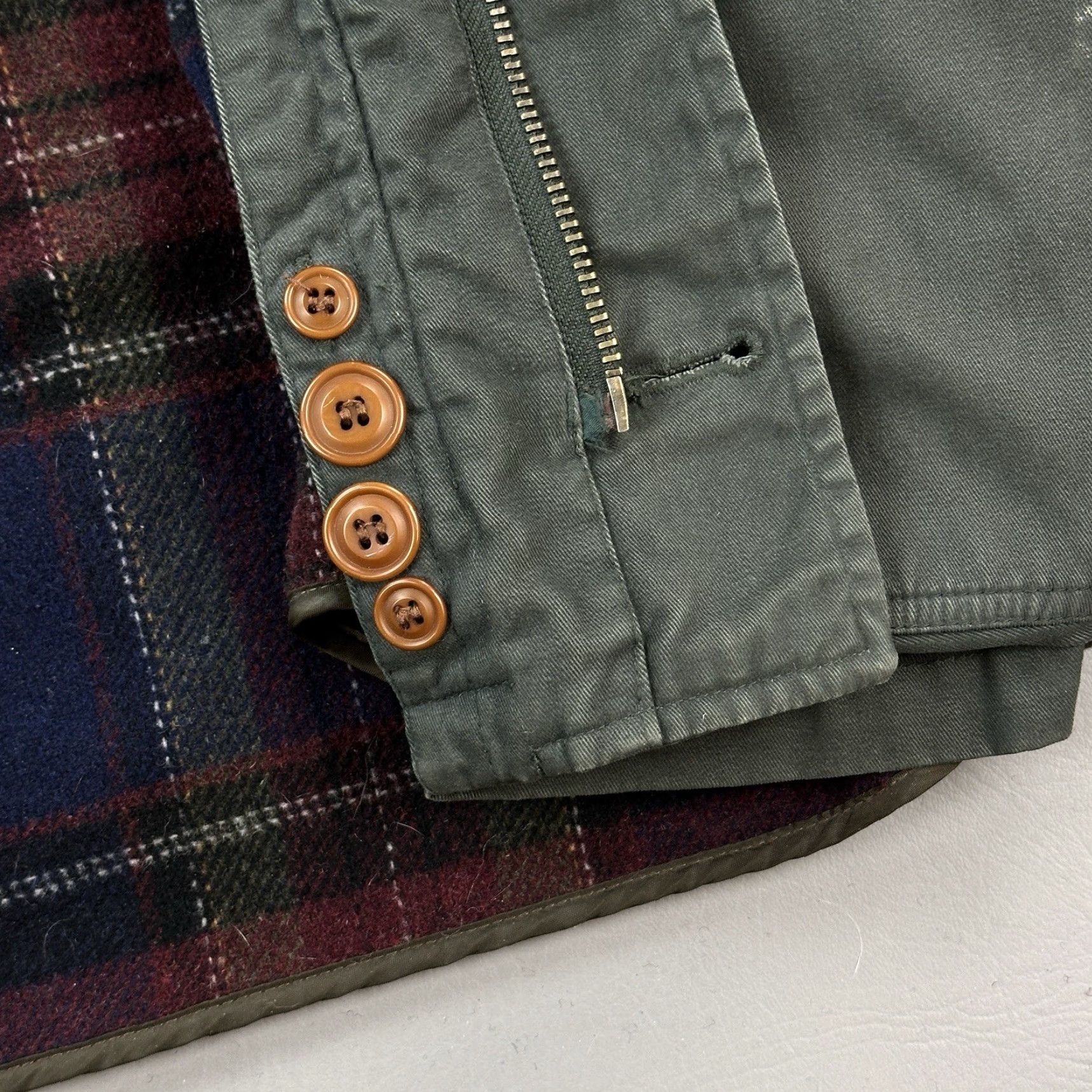 Dockers VINTAGE Dockers Levis Chore Jacket Mens XL Green Plaid Wool Lined Barn Coat Jacket Size US XL / EU 56 / 4 - 6 Thumbnail