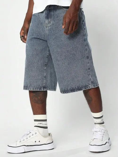 Denim Jeans Washed Shorts Jorts