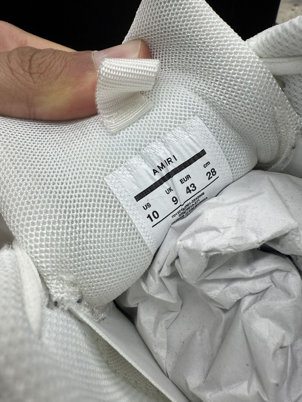 Amiri Amiri White Bone Runners Size US 10 / EU 43 - 5 Thumbnail
