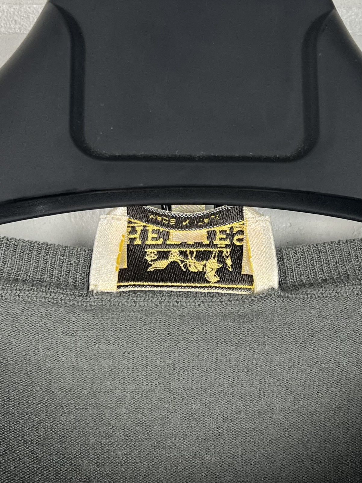 Hermes HERMES Sweater Crewneck Wool Monogram Textured H Gray Men's Size US XXL / EU 58 / 5 - 9 Thumbnail
