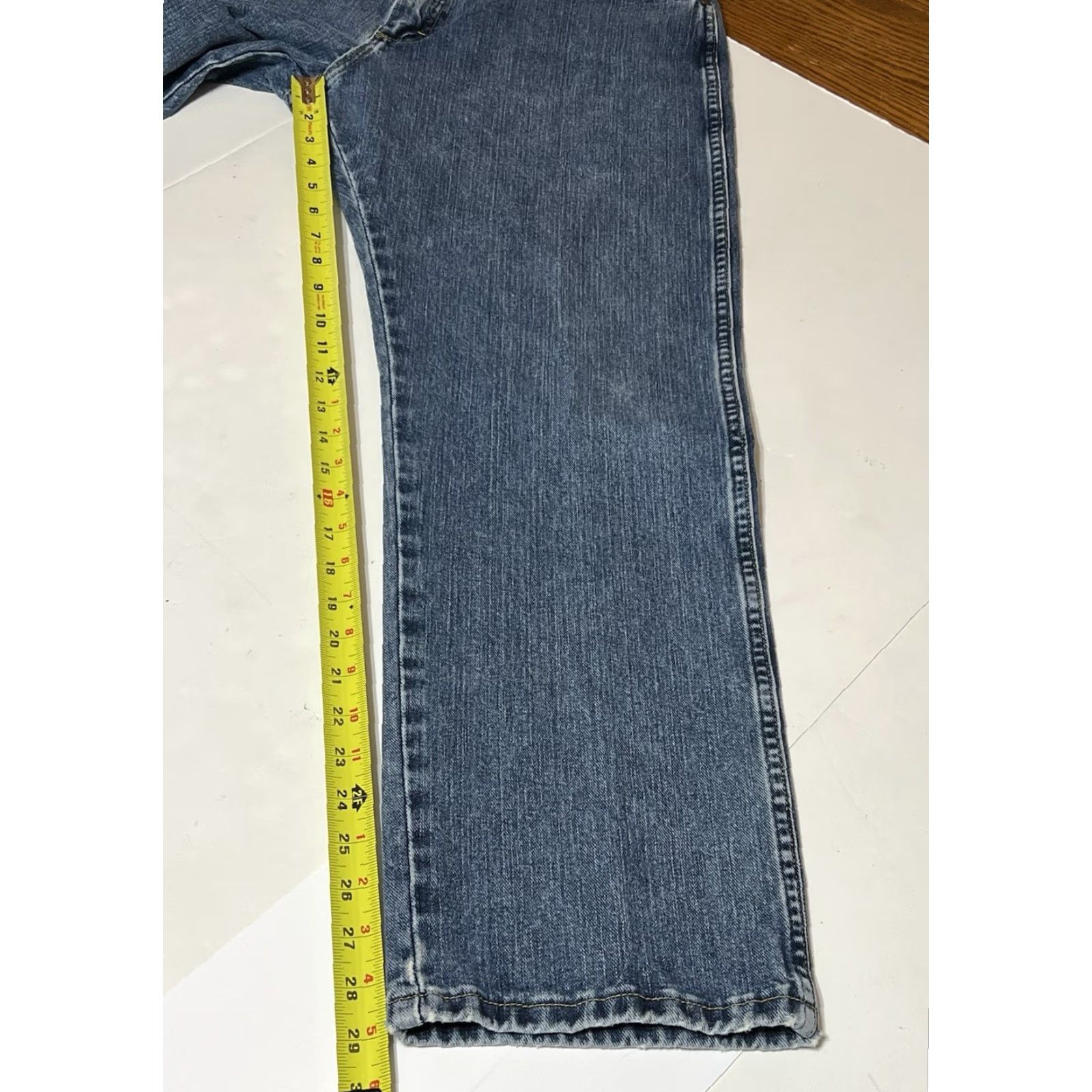 Wrangler VINTAGE Wrangler Jeans George Strait Cowboy Cut 34x29 Jeans Mens Regular Straight Denim Blue 5-Pocket Belt Loops Cowboy Theme Size US 34 / EU 50 - 5 Thumbnail