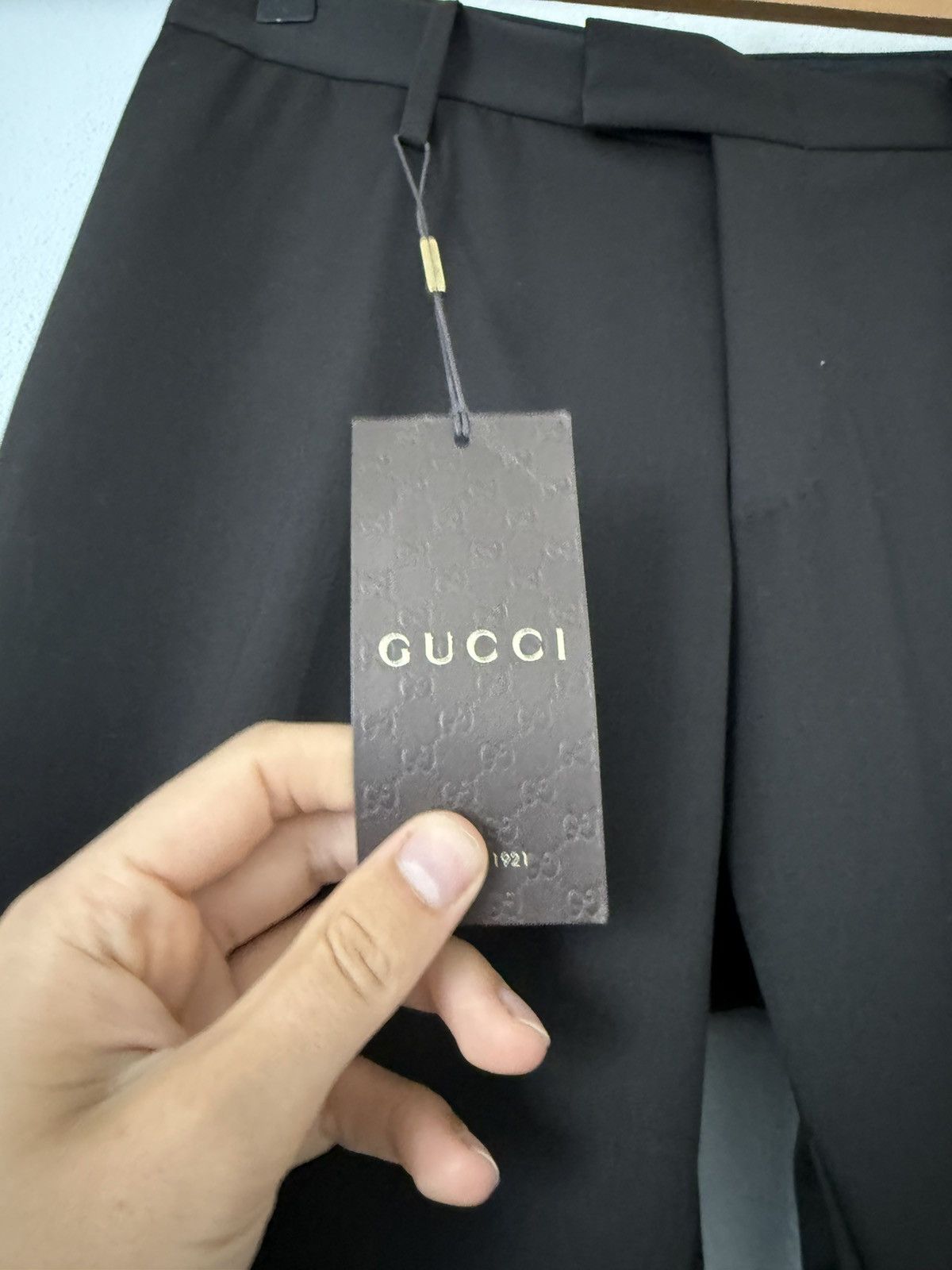 Gucci Gucci Classic Black Wool Trousers with Stretch – Size 48R Size US 32 / EU 48 - 5 Thumbnail