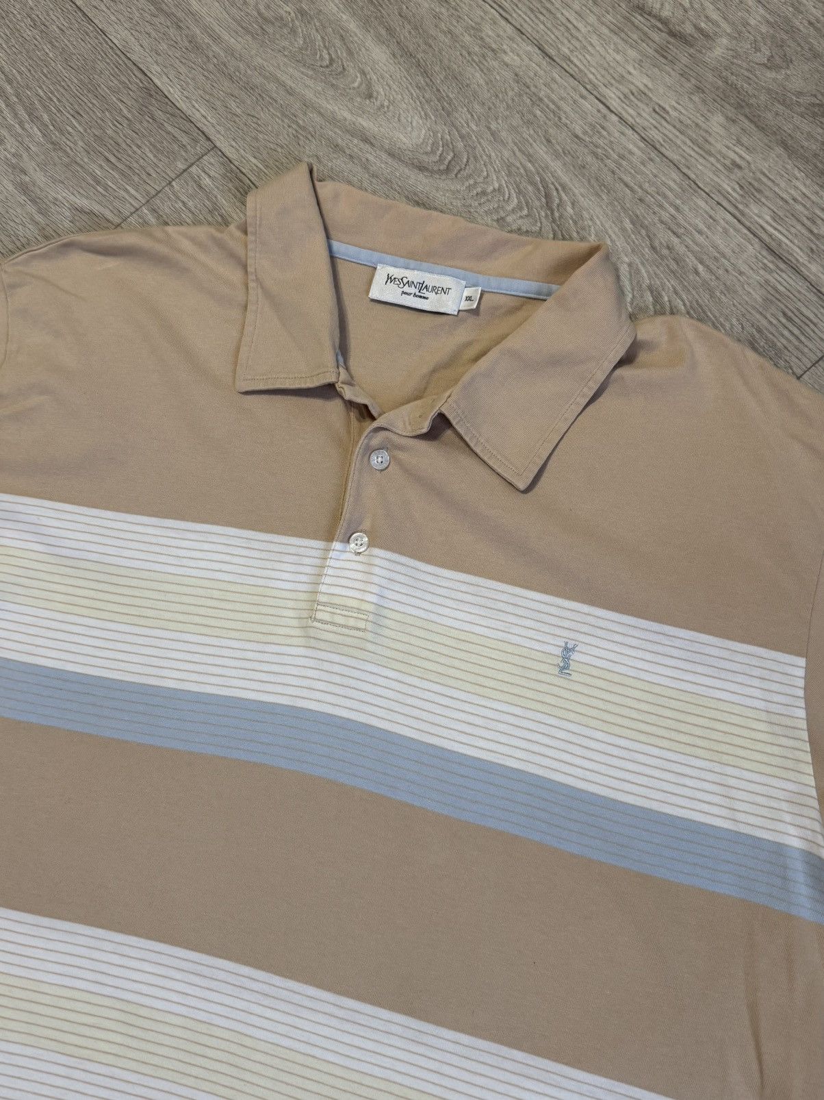 Yves Saint Laurent 🔷Vintage YSL Yves Saint Laurent Polo T-shirt 90s🔷 Size US XXL / EU 58 / 5 - 3 Thumbnail
