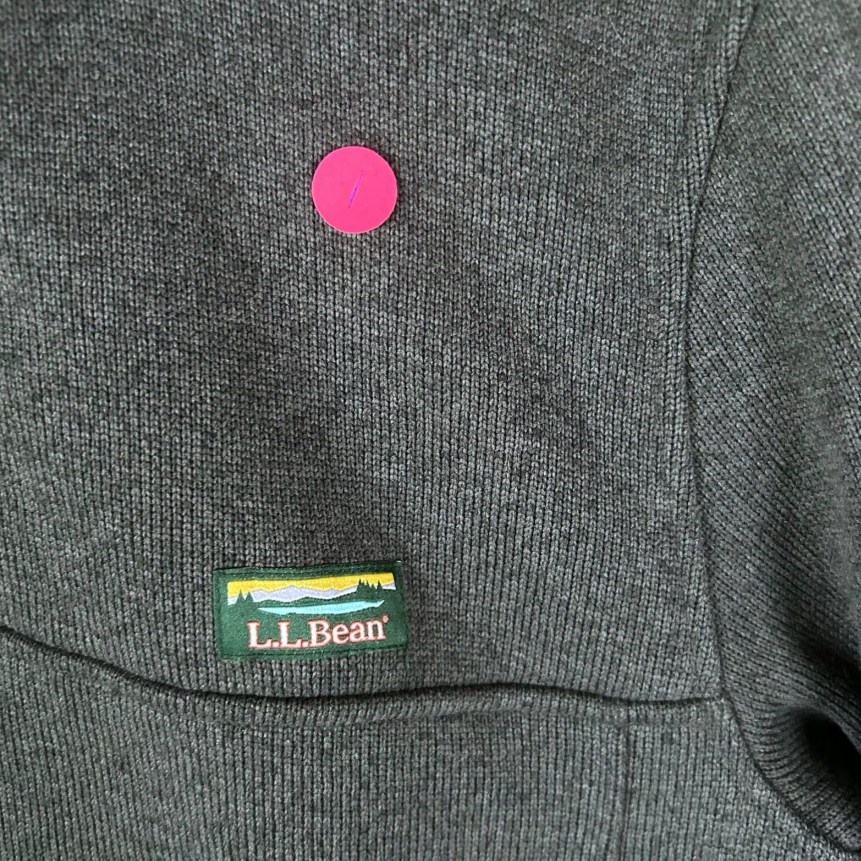 Vintage LL Bean Mens Sweater Fleece Pullover Mock Neck Gray Medium Regular Long Sleeve Size US M / EU 48-50 / 2 - 4 Thumbnail