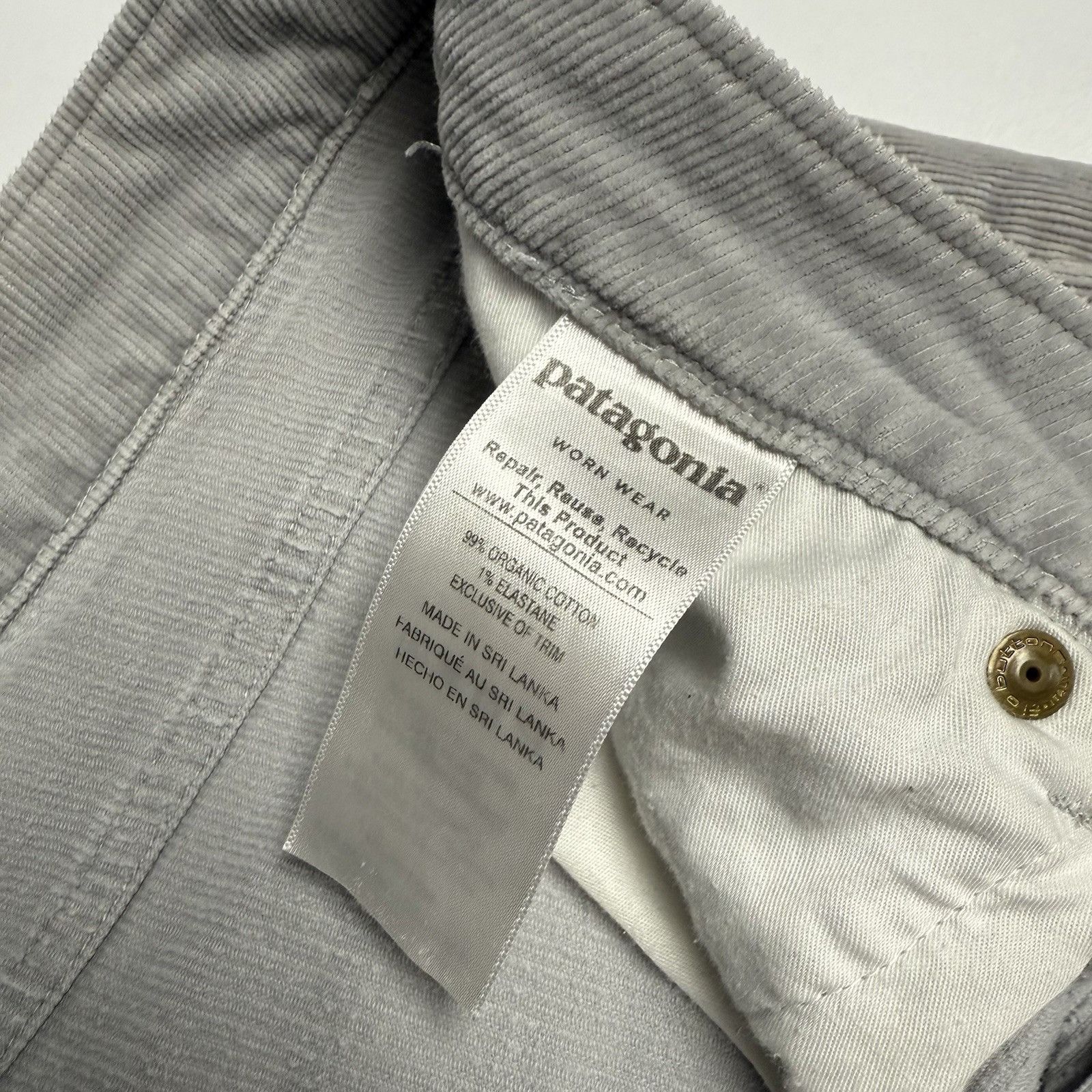 Patagonia Patagonia Womens Corduroy Pants 31 12 Gray Organic Cotton Size 34" / US 12 / IT 48 - 9 Thumbnail