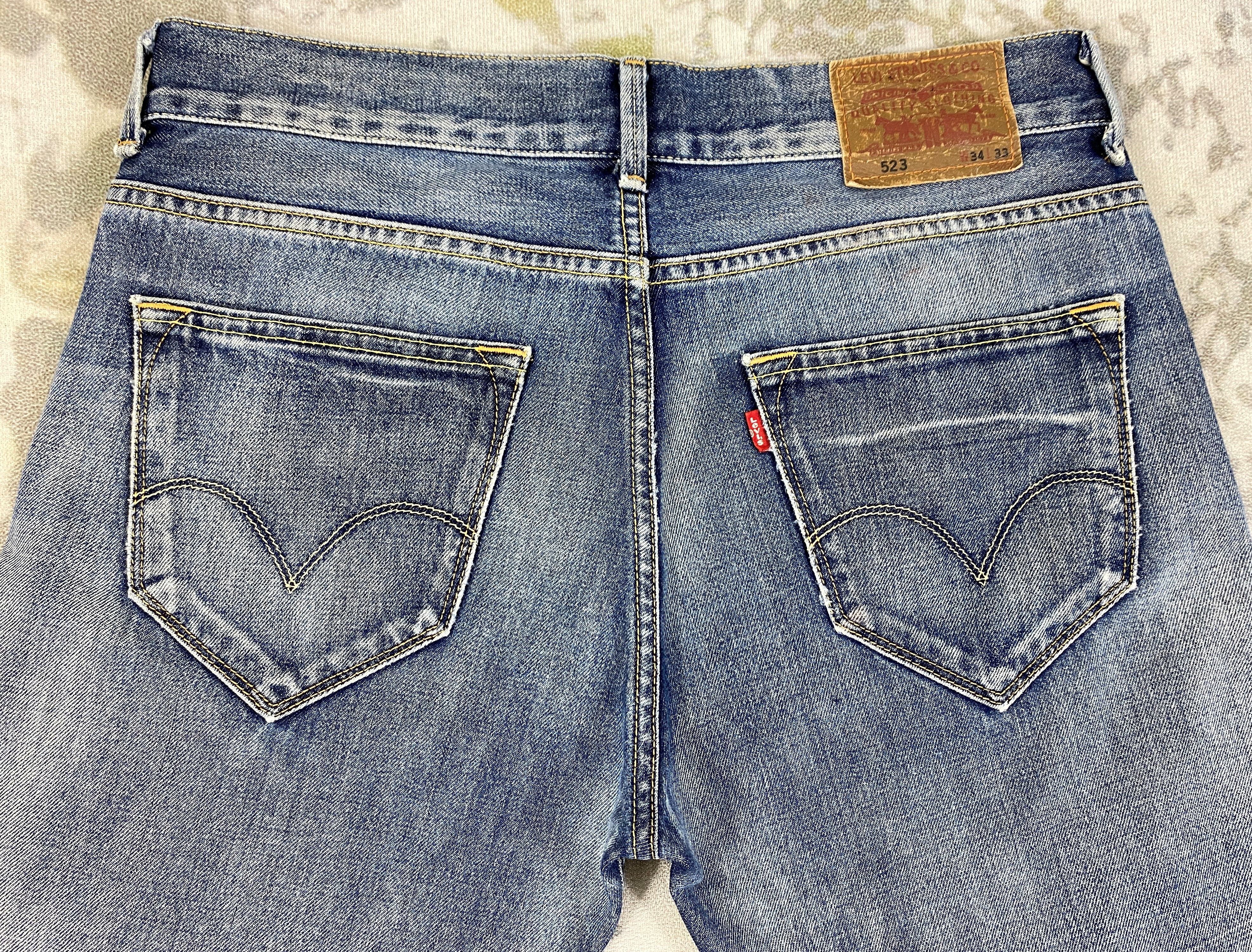 Levi's Faded Blue Levi's 523 Jeans 36x28 Denim -JN2045 Size US 36 / EU 52 - 4 Thumbnail