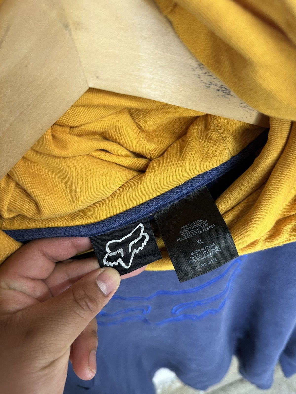 Fox Racing Y2K Fox Racing Distressed Hoodie Size US XL / EU 56 / 4 - 4 Thumbnail