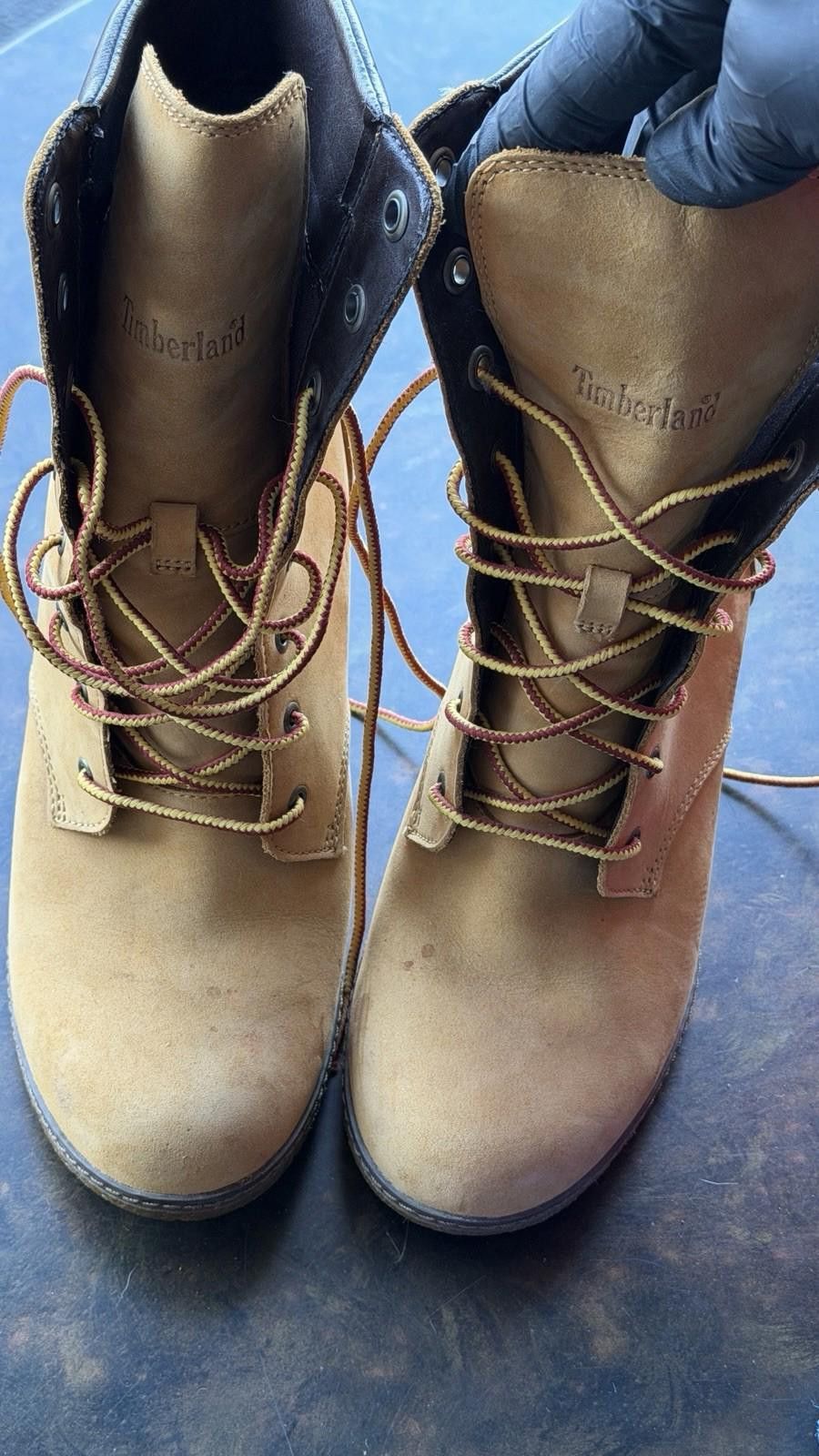 Timberland Timberland Women’s Nubuck Lace Up Heeled Boots US 9 EU 40 Size US 9 / IT 39 - 9 Thumbnail