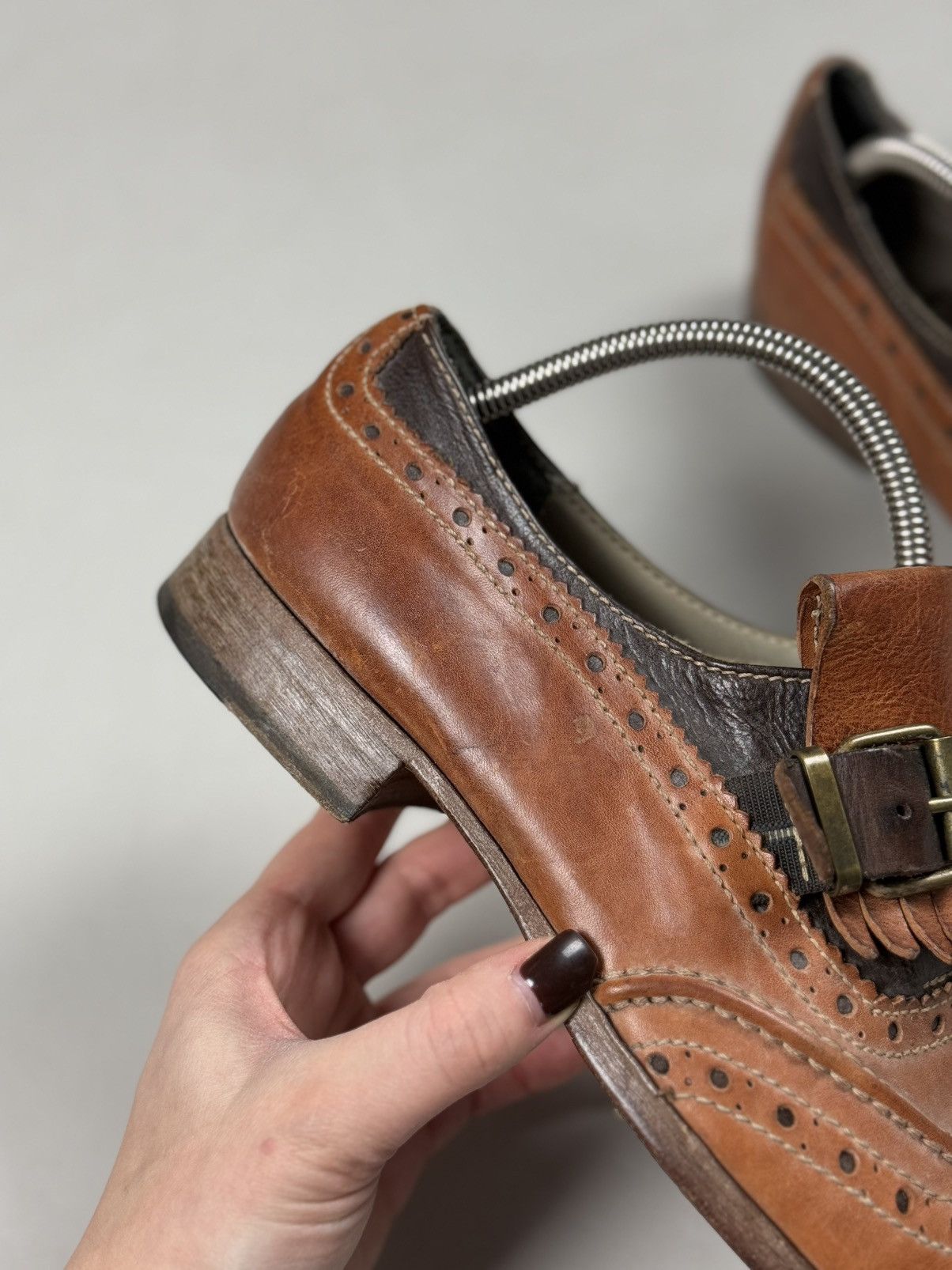 MoMA MOMA Men’s Avant-Garde Single Monk Leather Classic Shoes Size US 8 / EU 41 - 7 Thumbnail