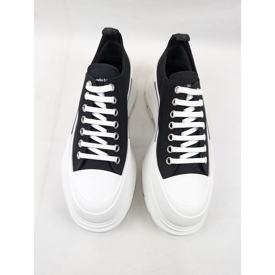 Alexander McQueen o1rshd1 Tread Slick Boots in Black/White Size US 12 / EU 45 - 17 Thumbnail