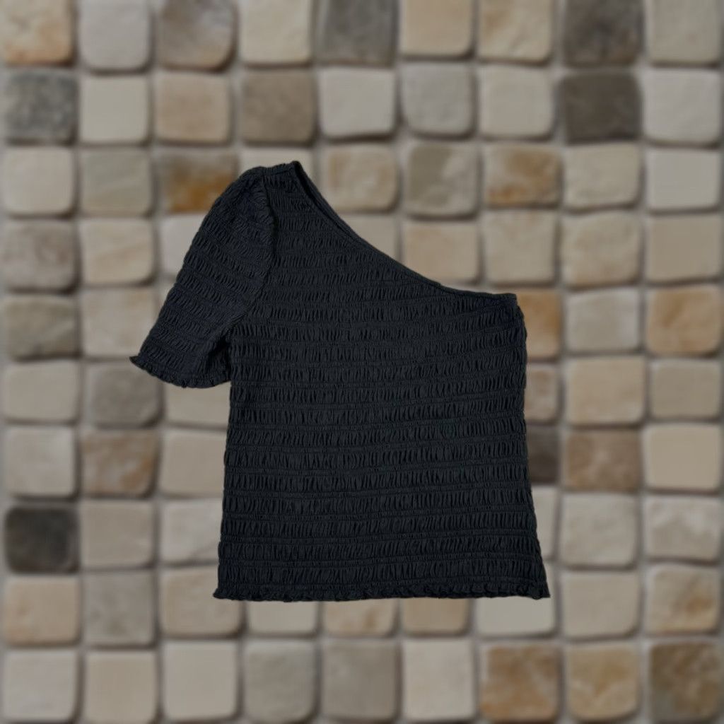 Gap Gap Shirt Womens Small Petite Black Cold Shoulder Top New Size S / US 4 / IT 40 - 1 Thumbnail