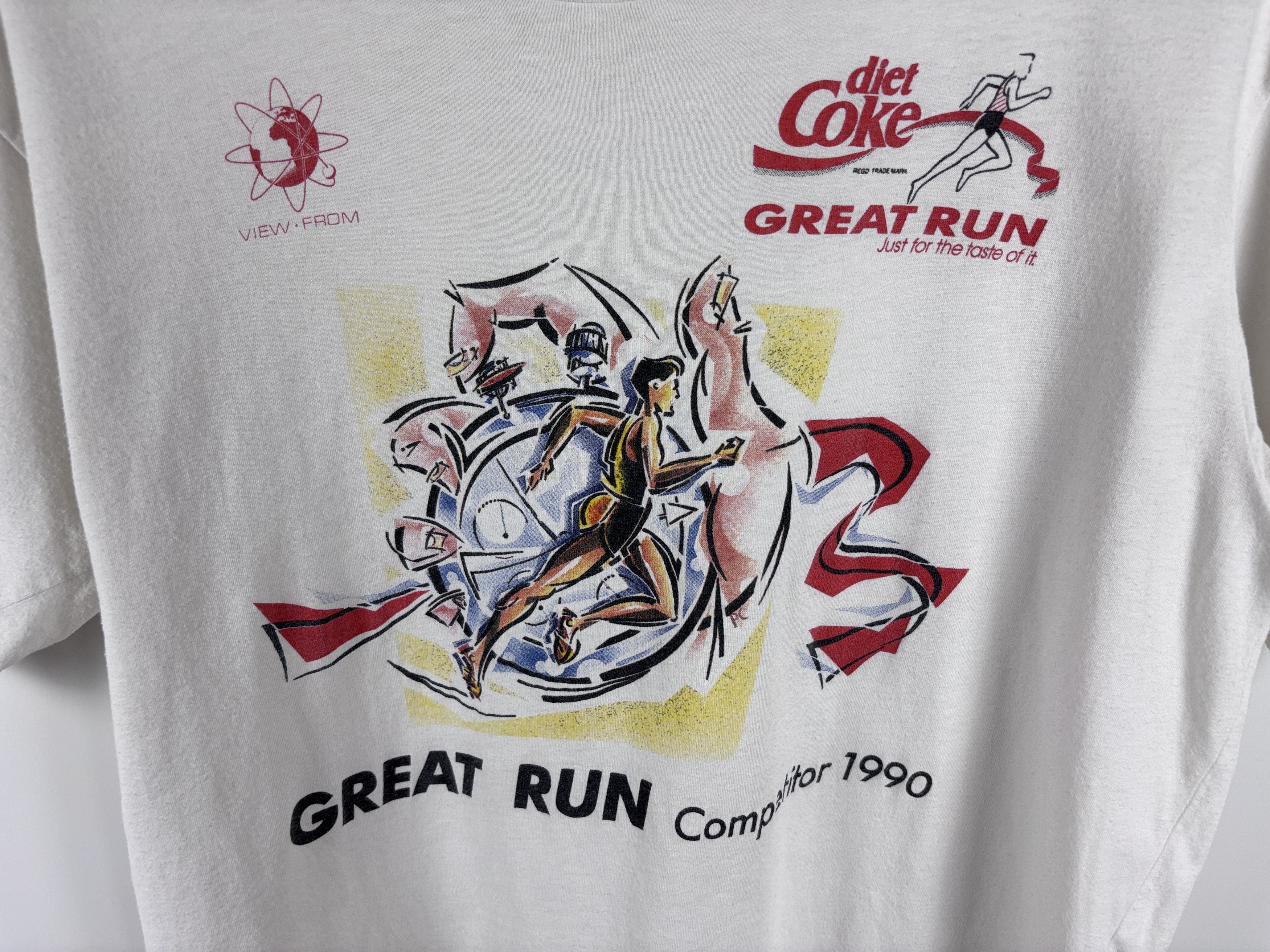 Vintage Vintage 1990 Diet Coke Great Run Competitor T-Shirt L Size US L / EU 52-54 / 3 - 4 Thumbnail