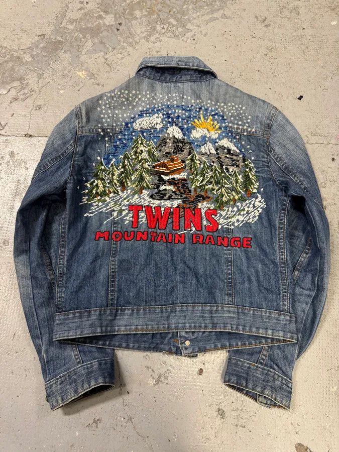 Dsquared2 AW2004 Dsquared2 Twin Moutain Range Denim Jacket Size US M / EU 48-50 / 2 - 1 Thumbnail