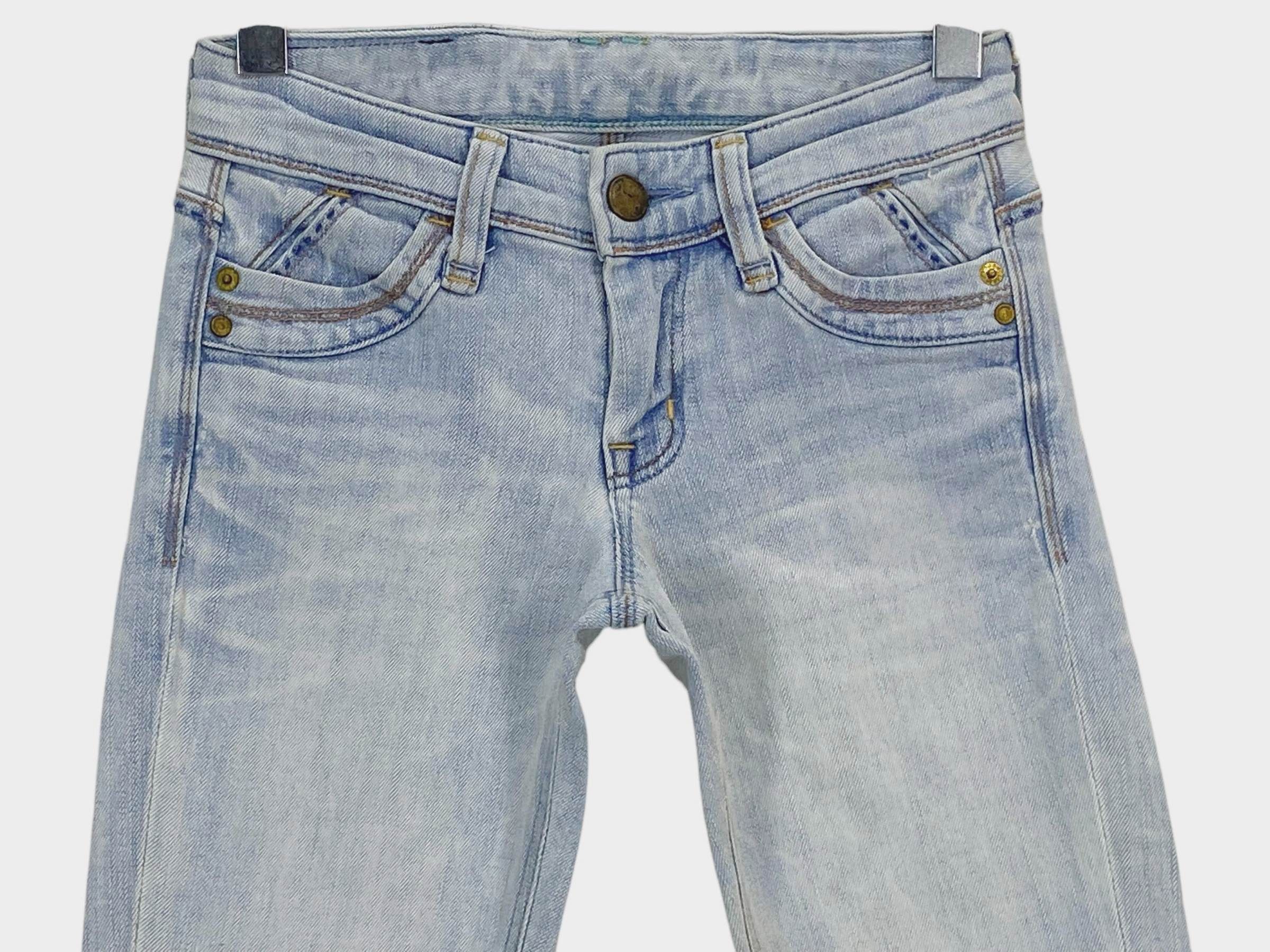 Japanese Brand Brappers Denim Jeans Distressed Jeans Size 22" - 3 Thumbnail