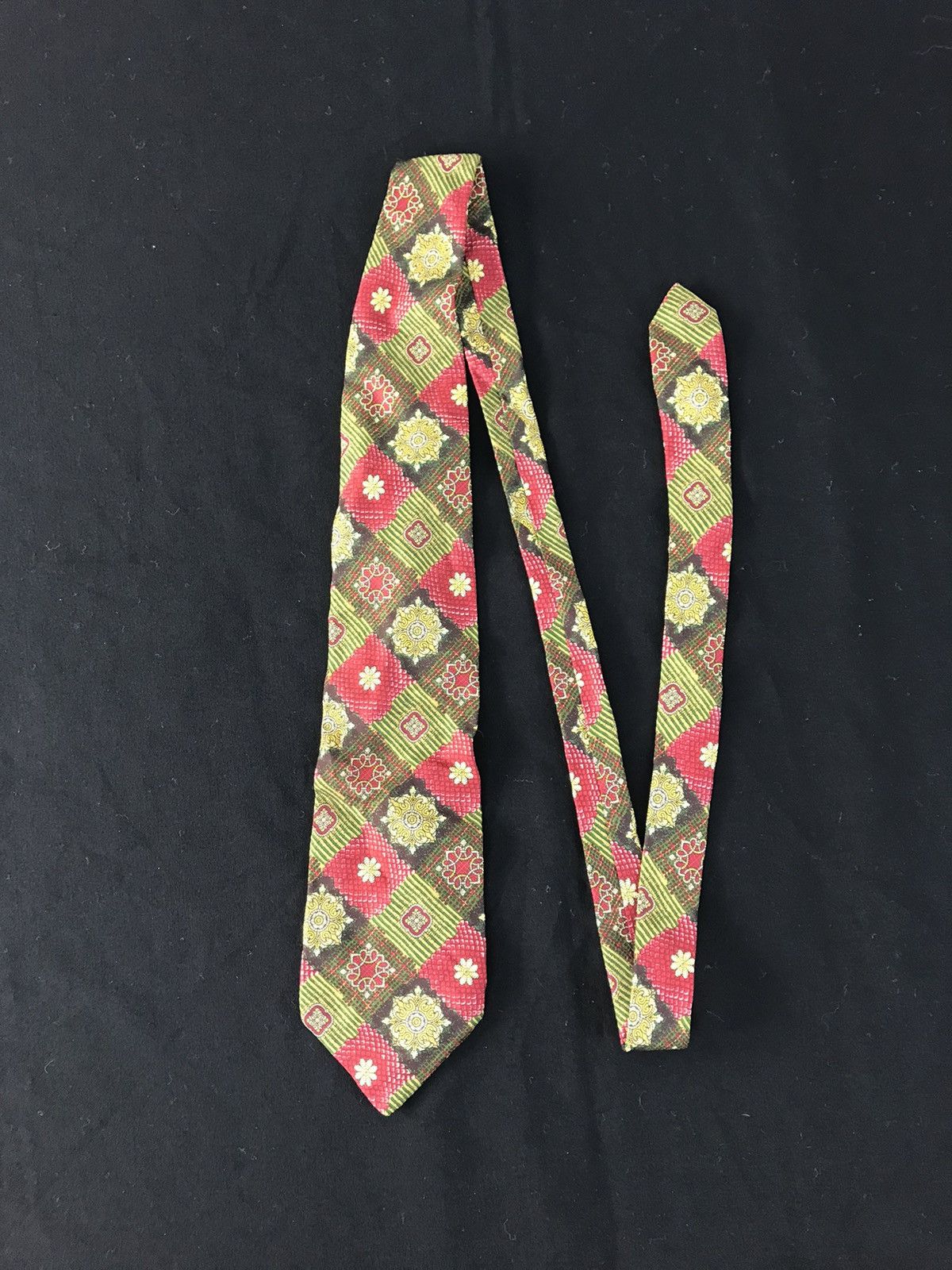 Designer × Karl Lagerfeld Karl Lagerfield Paris Baroque Luxury Neck Tie Striped Design Size ONE SIZE - 4 Thumbnail