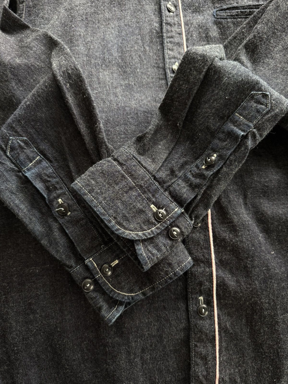 Momotaro Jeans Momotaro Jeans Okayama Selvedge Japanese 🇯🇵 Denim Overshirt Size US L / EU 52-54 / 3 - 7 Thumbnail