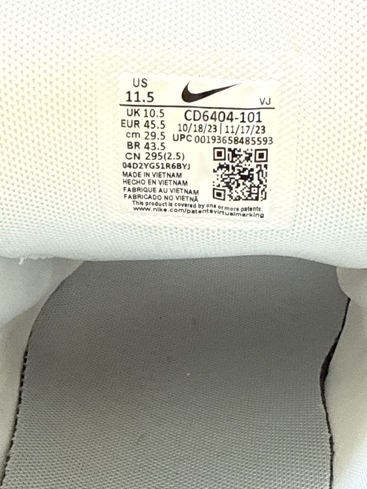 Nike Nike P-6000 Bowerman Series ‘Sail Wolf Grey’ Size US 11.5 / EU 44-45 - 7 Thumbnail