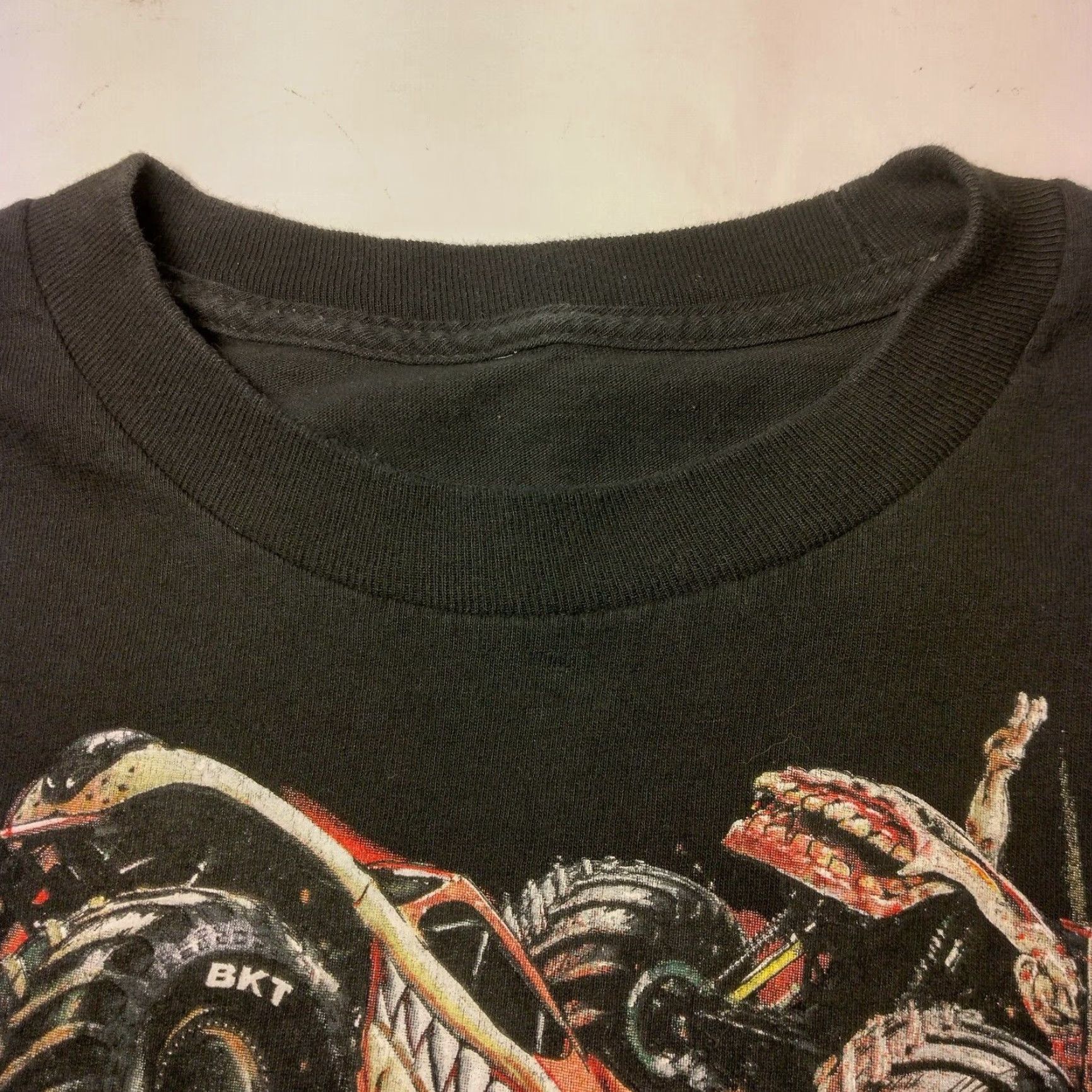 Vintage Monster Jam World Tour 2017 Shirt Men Large Grave Digger Trucks Black 4WD READ Size US L / EU 52-54 / 3 - 7 Thumbnail