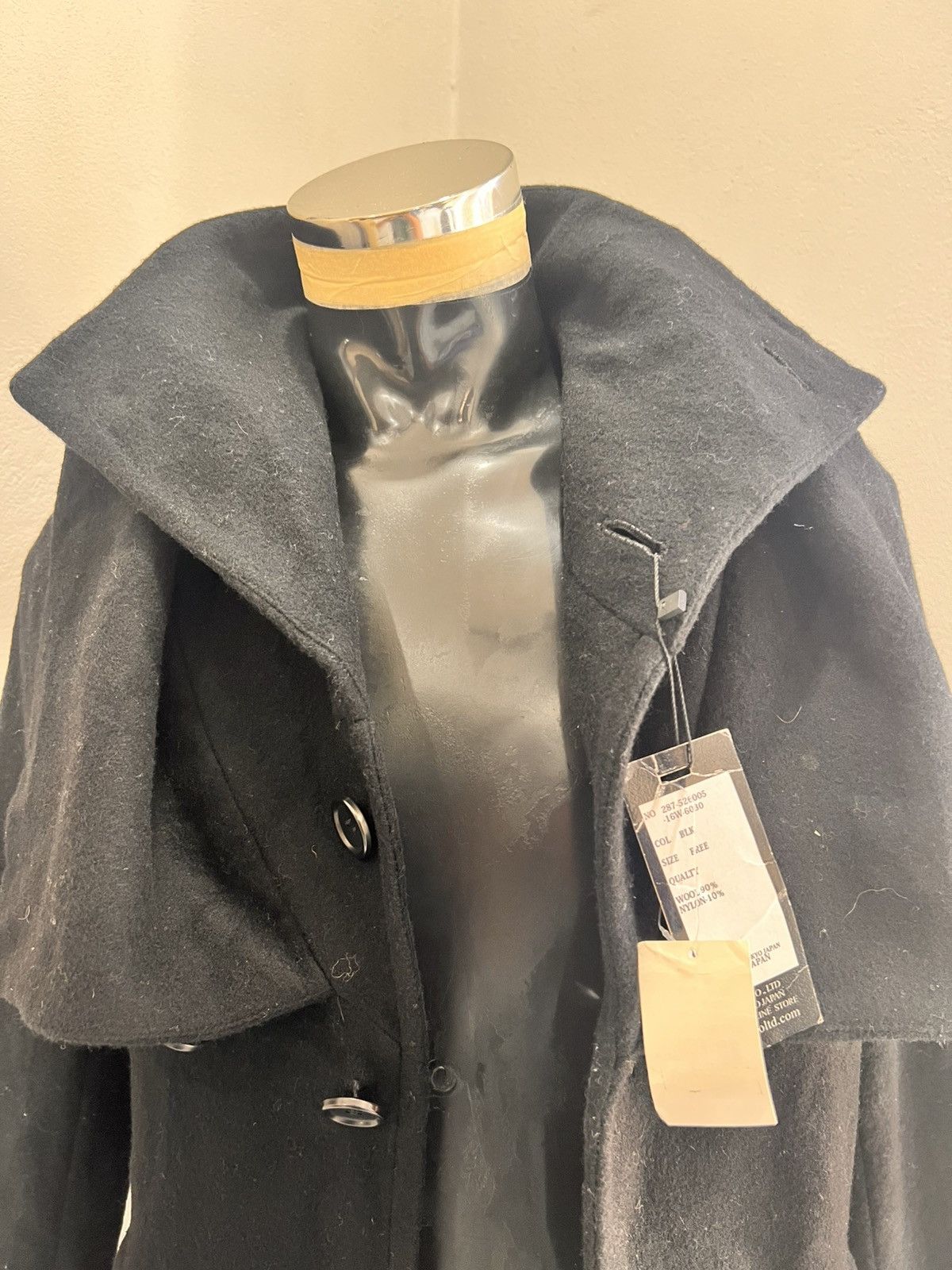 Designer × Japanese Brand GGD Japan Double Collar Wool Jacket Coat Size US M / EU 48-50 / 2 - 3 Thumbnail
