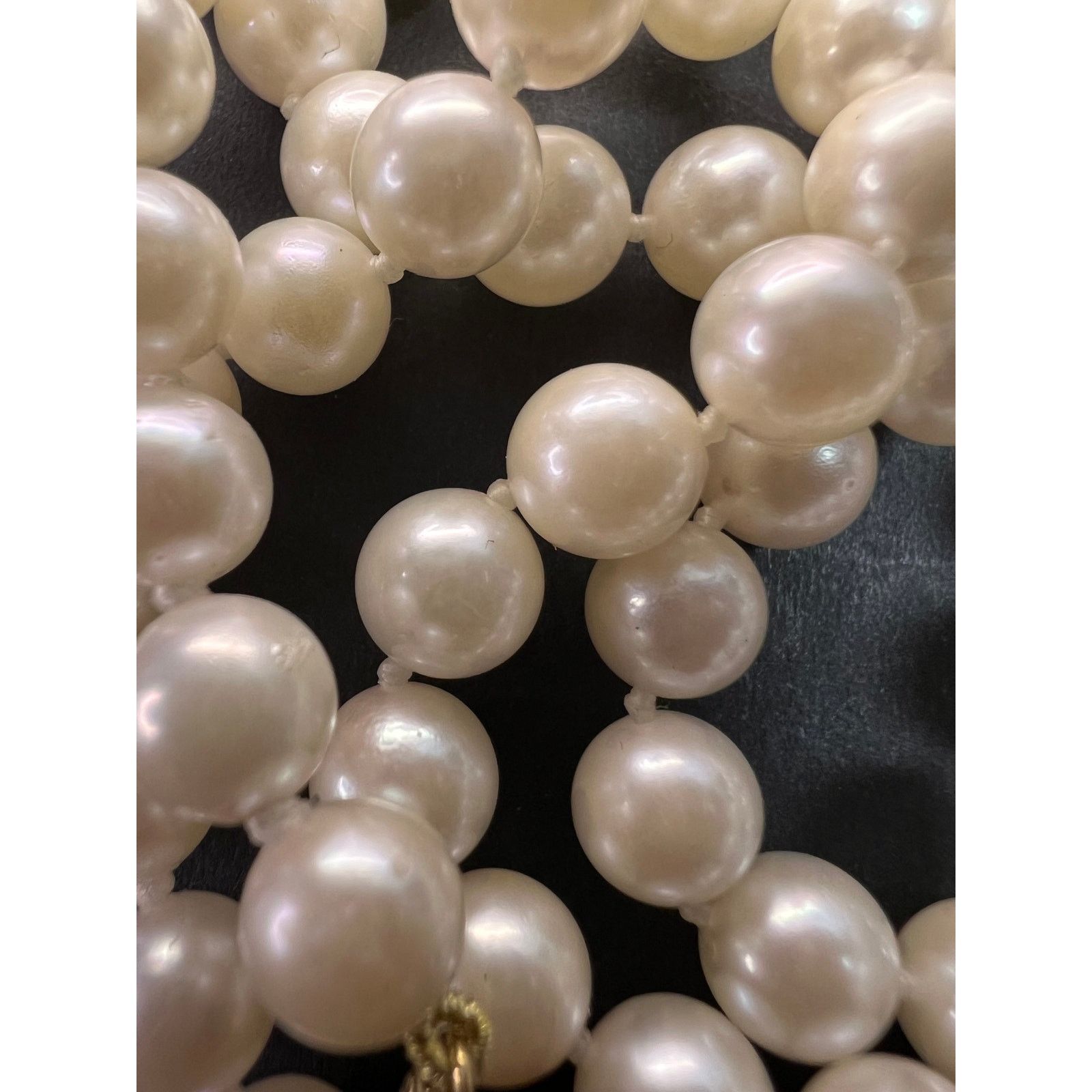 Other 7mm cultured pearl 18 inch necklace with 14k gold clasp Size ONE SIZE - 4 Thumbnail