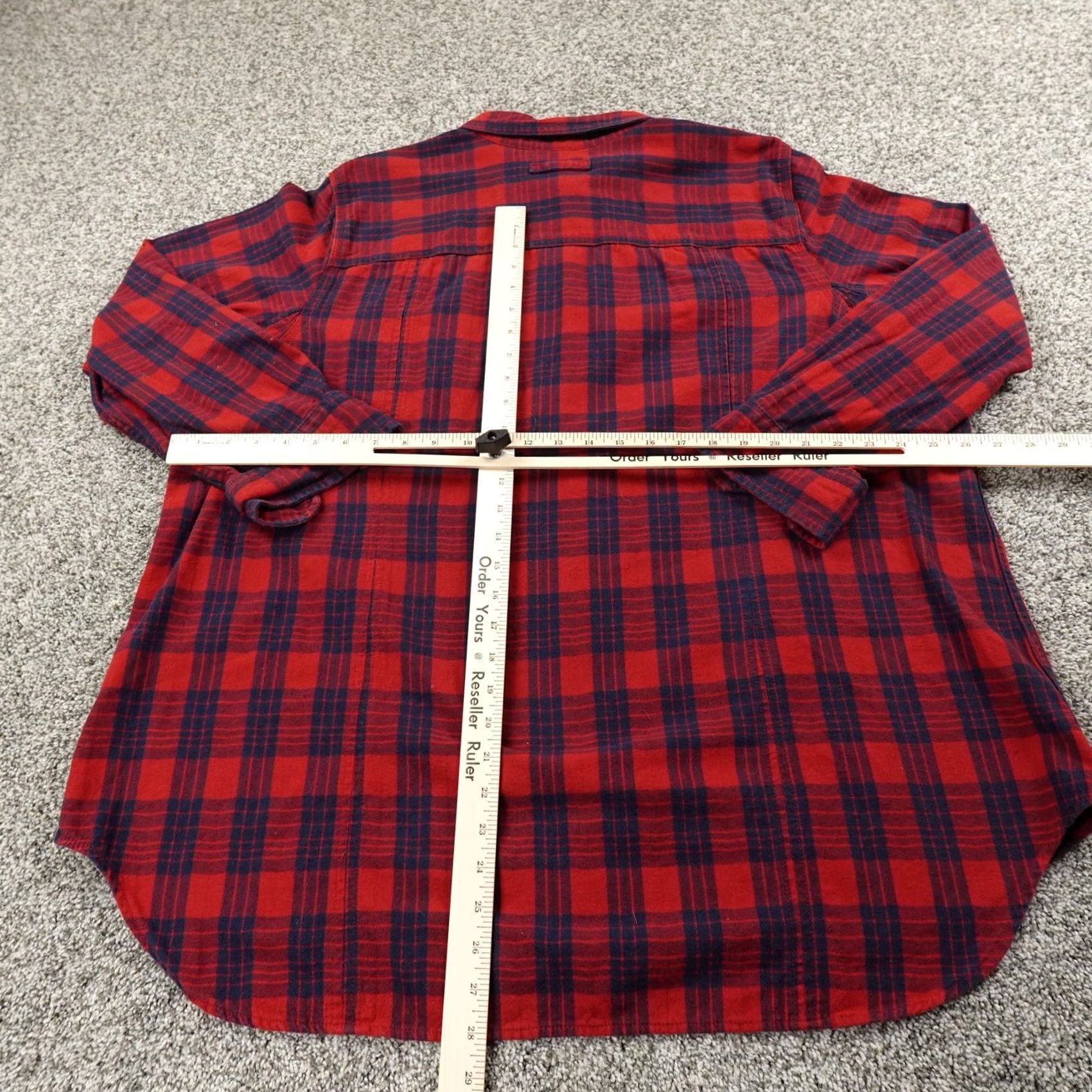 Vintage Duluth Shirt Womens 3XL Red Plaid Flannel Button-Up Long Sleeve with Pockets Cotton Tunic Outdoor Size XXL / US 16-18 / IT 52-54 - 7 Thumbnail