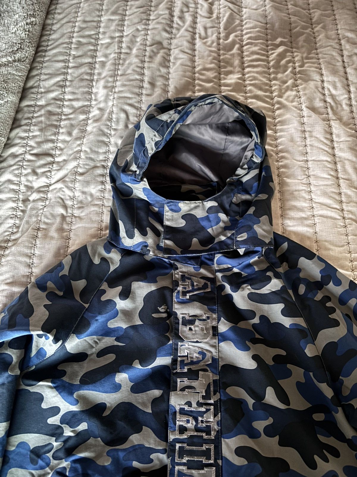 Bape Blue Bape Camo Rain Jacket Size US S / EU 44-46 / 1 - 3 Thumbnail