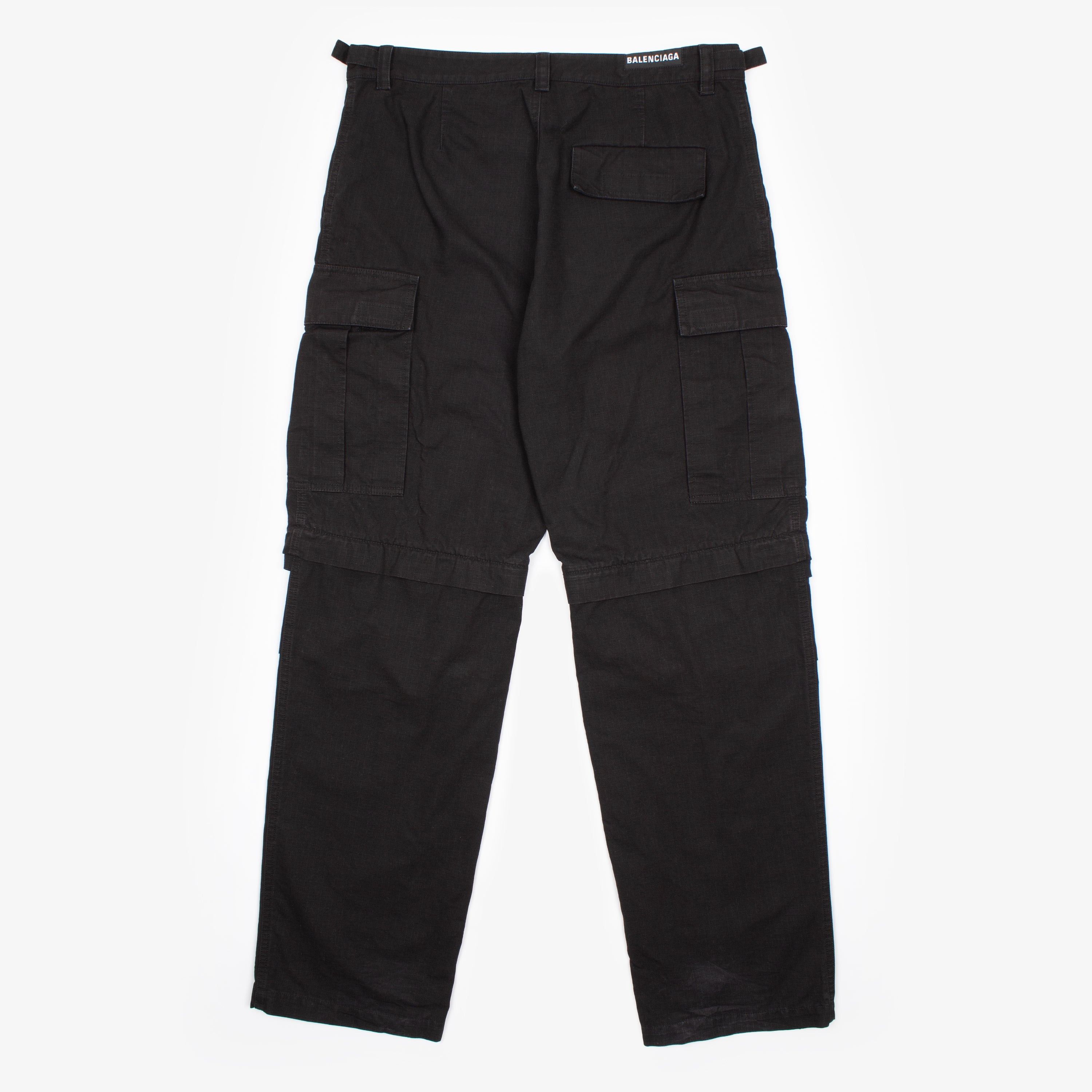 Balenciaga BALENCIAGA CONVERTIBLE ZIP OFF CARGO PANT - MEDIUM Size US 34 / EU 50 - 3 Thumbnail