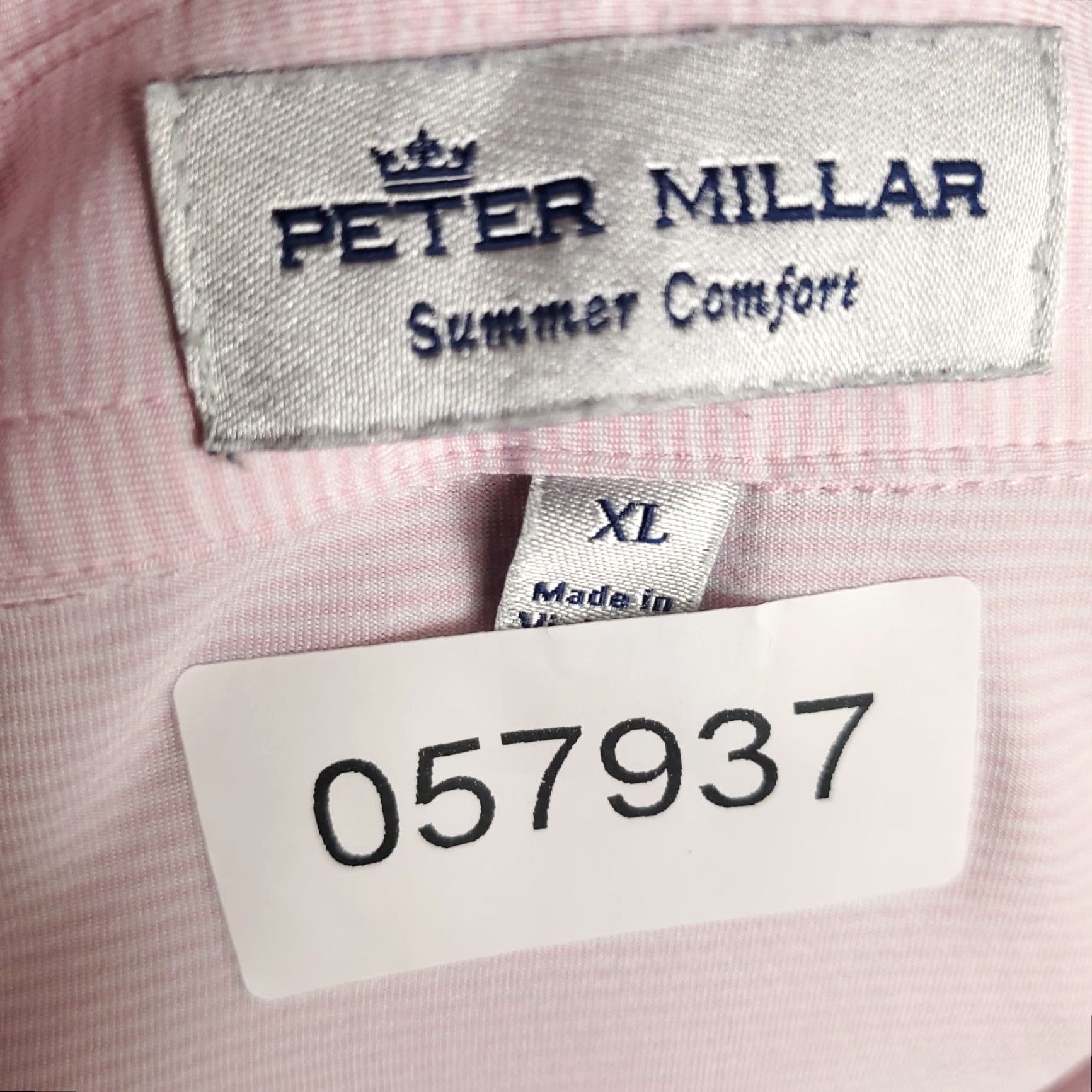 Peter Millar Peter Millar Polo Shirt Mens XL Pink Striped Summer Comfort Golf Short Sleeve Shirt Size US XL / EU 56 / 4 - 8 Thumbnail