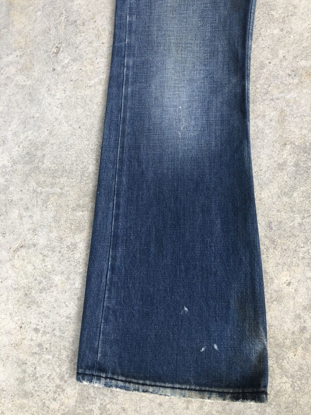 If Six Was Nine Japanese Diesel Flared Jeans Distressed Denim Size US 31 - 7 Thumbnail